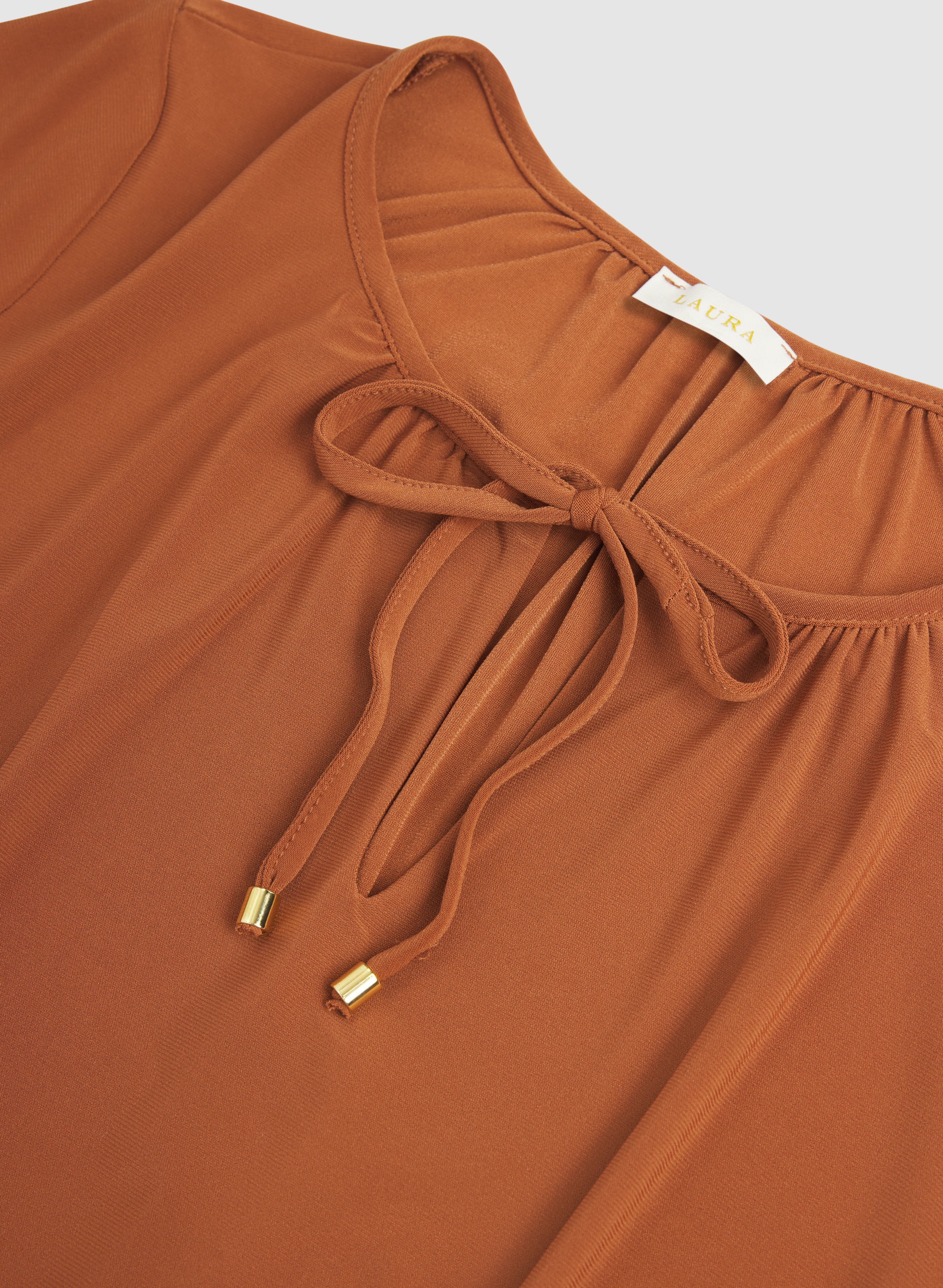 Flare Sleeve Jersey Top - Image 7