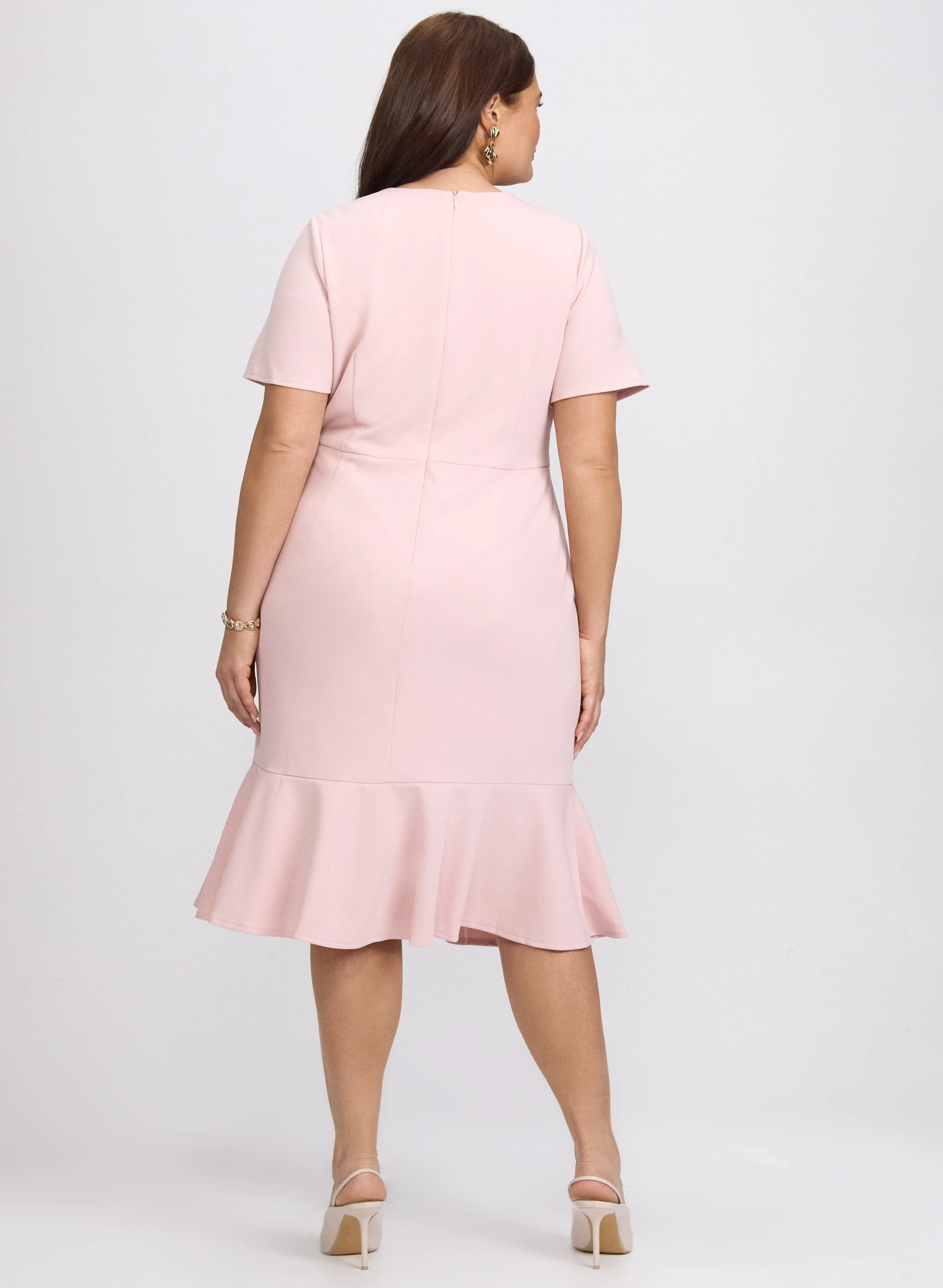 Flared Hem Dress - Image 2