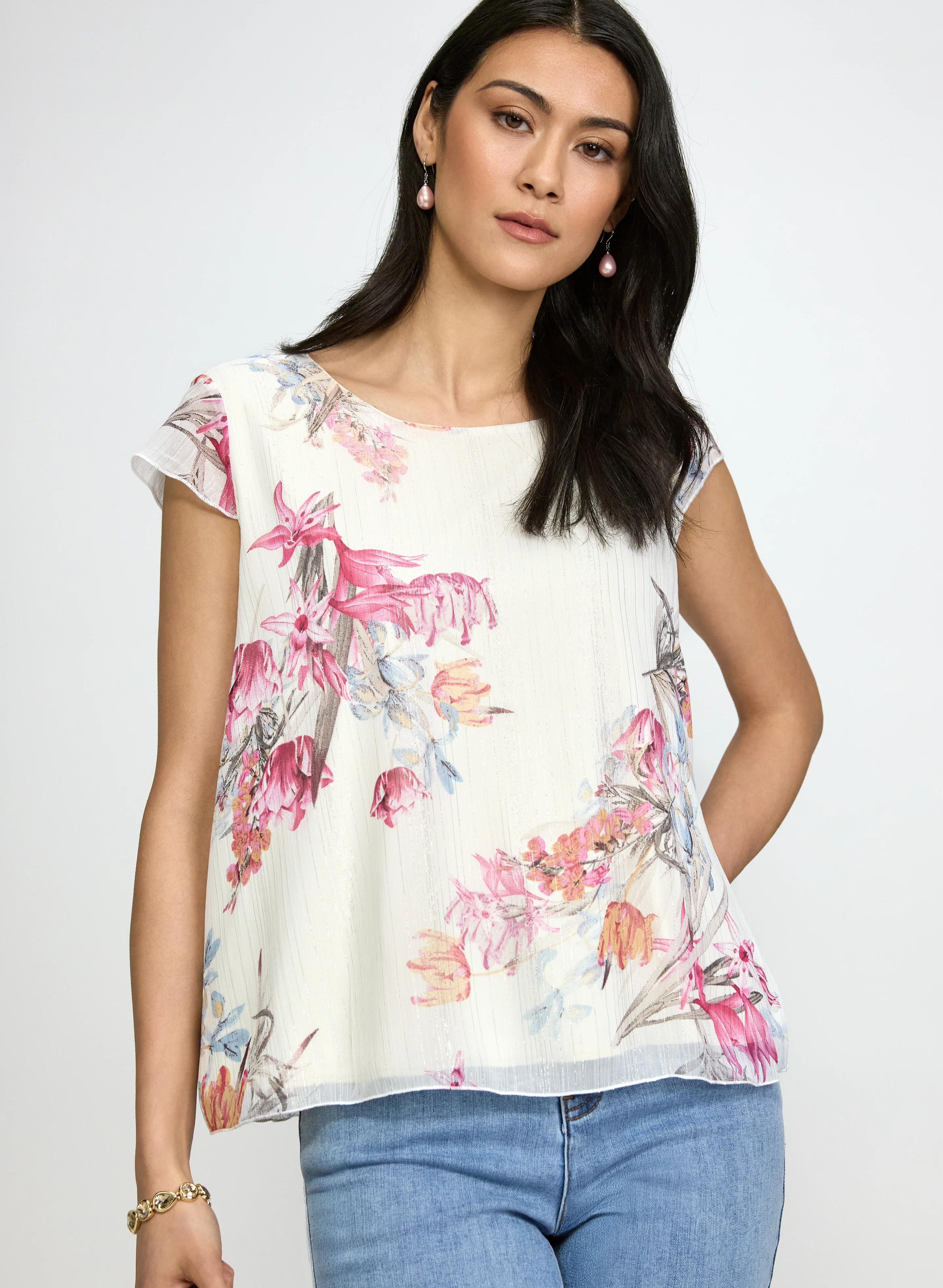 Floral A-Line Blouse