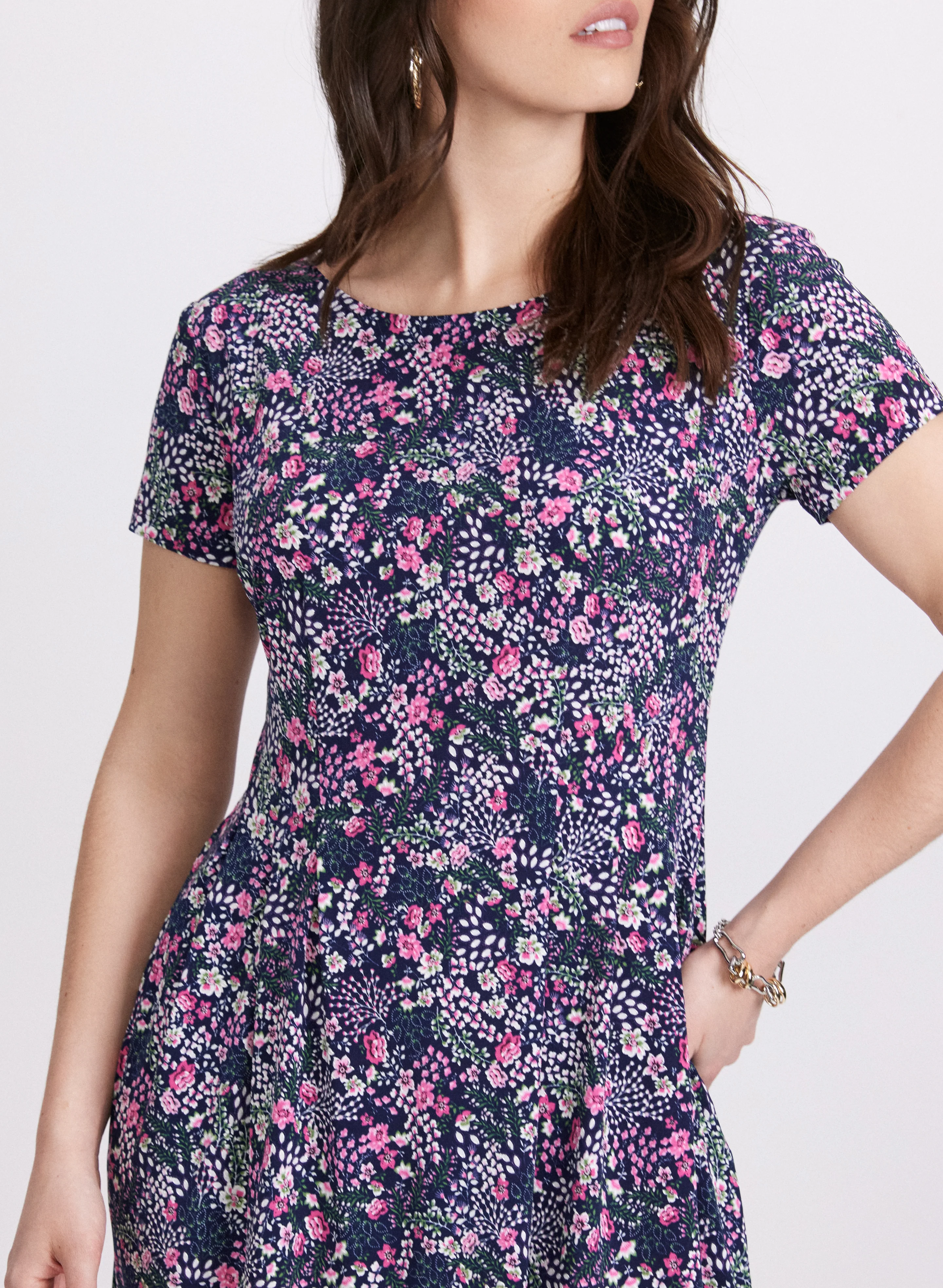 Floral A-Line Dress - Image 5