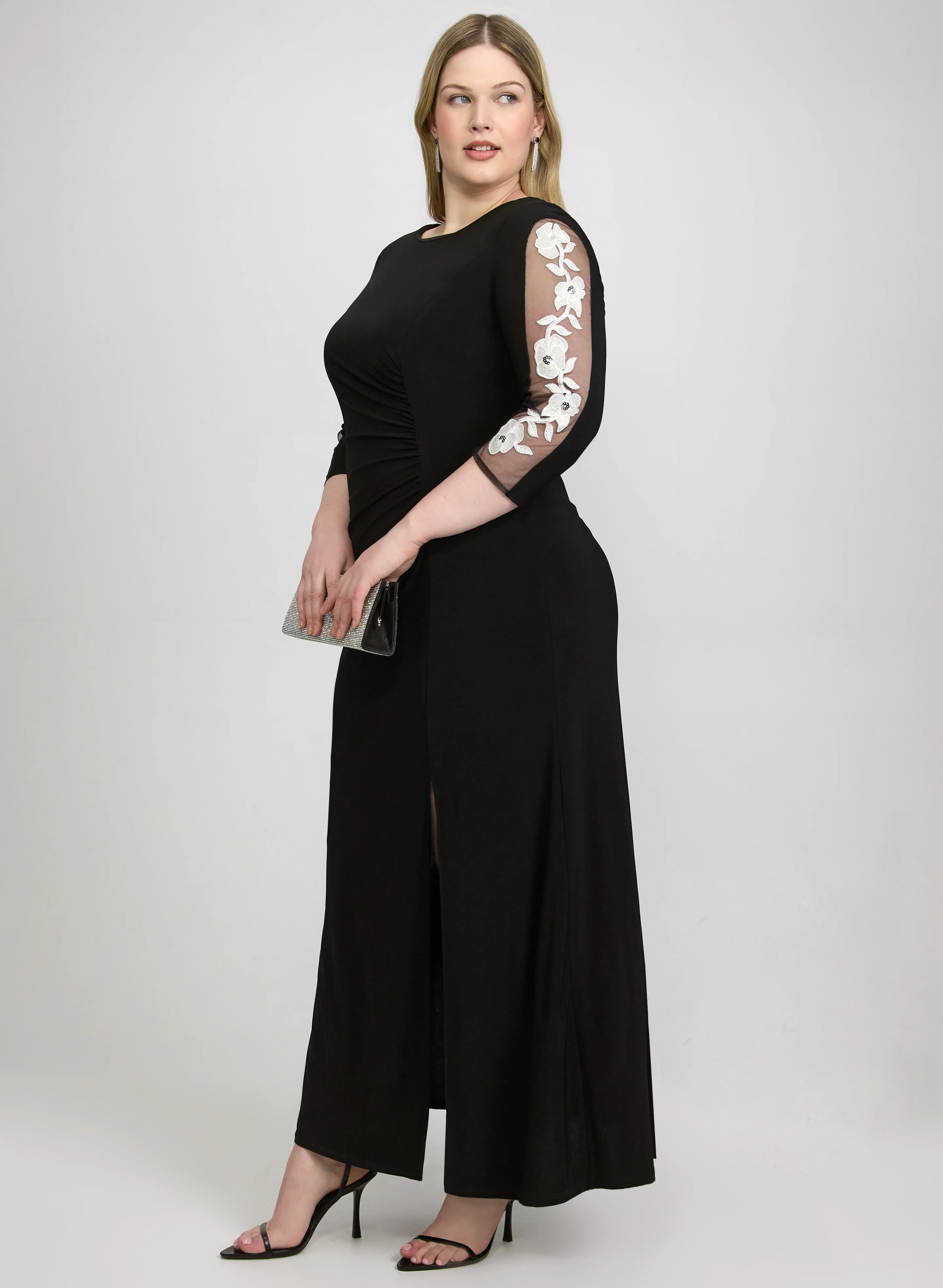 Floral Applique Dress - Image 3