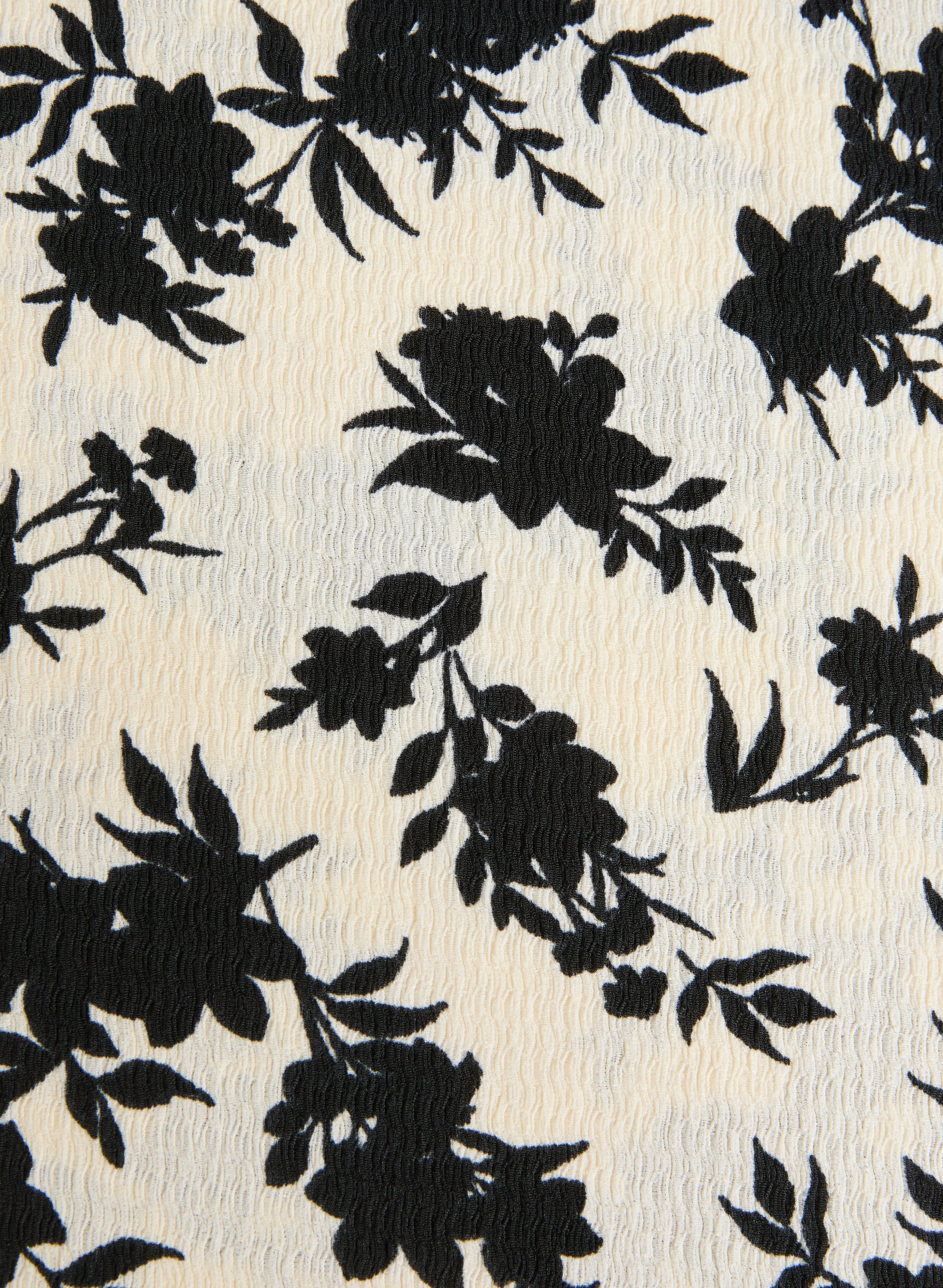 Floral Bubble Knit Top - Image 7