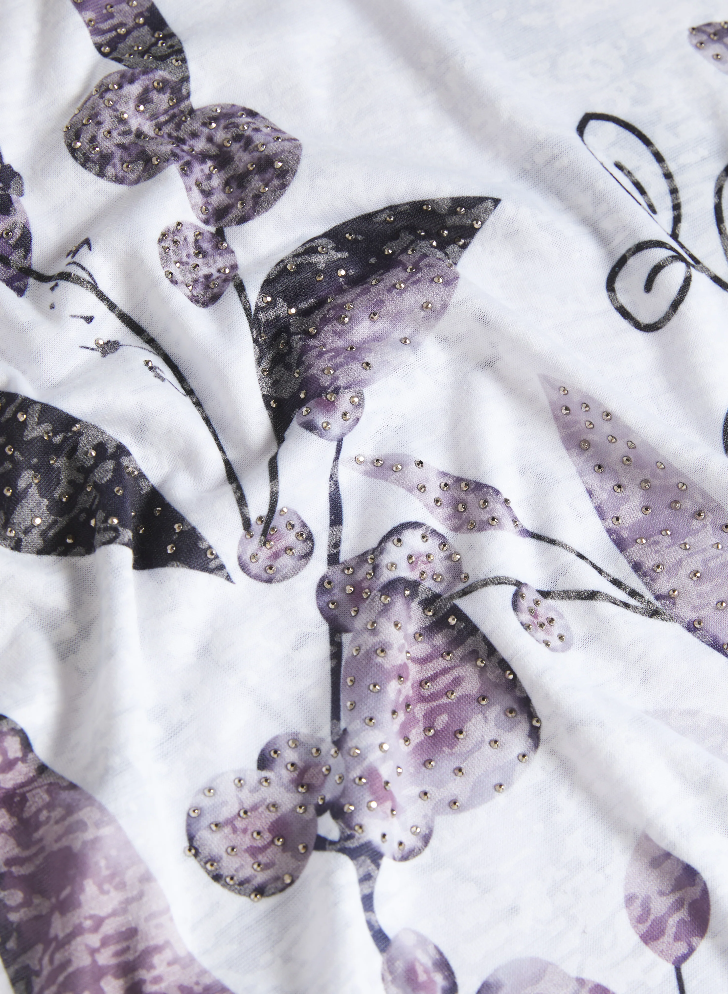 Floral Burnout T-Shirt - Image 6