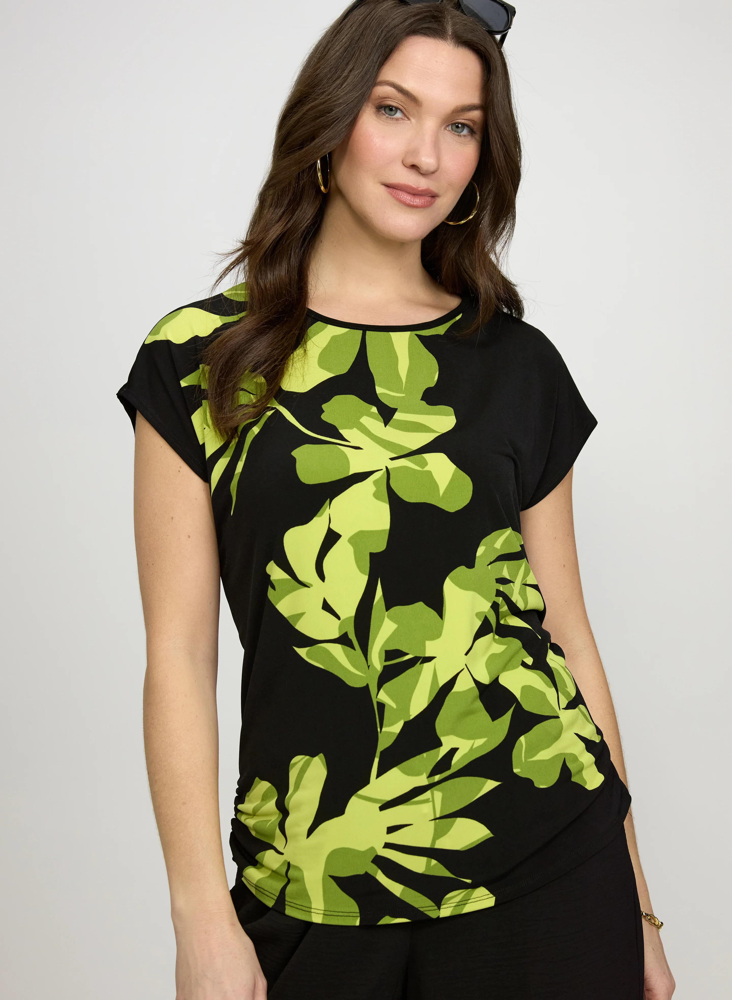Floral Cap Sleeve Top