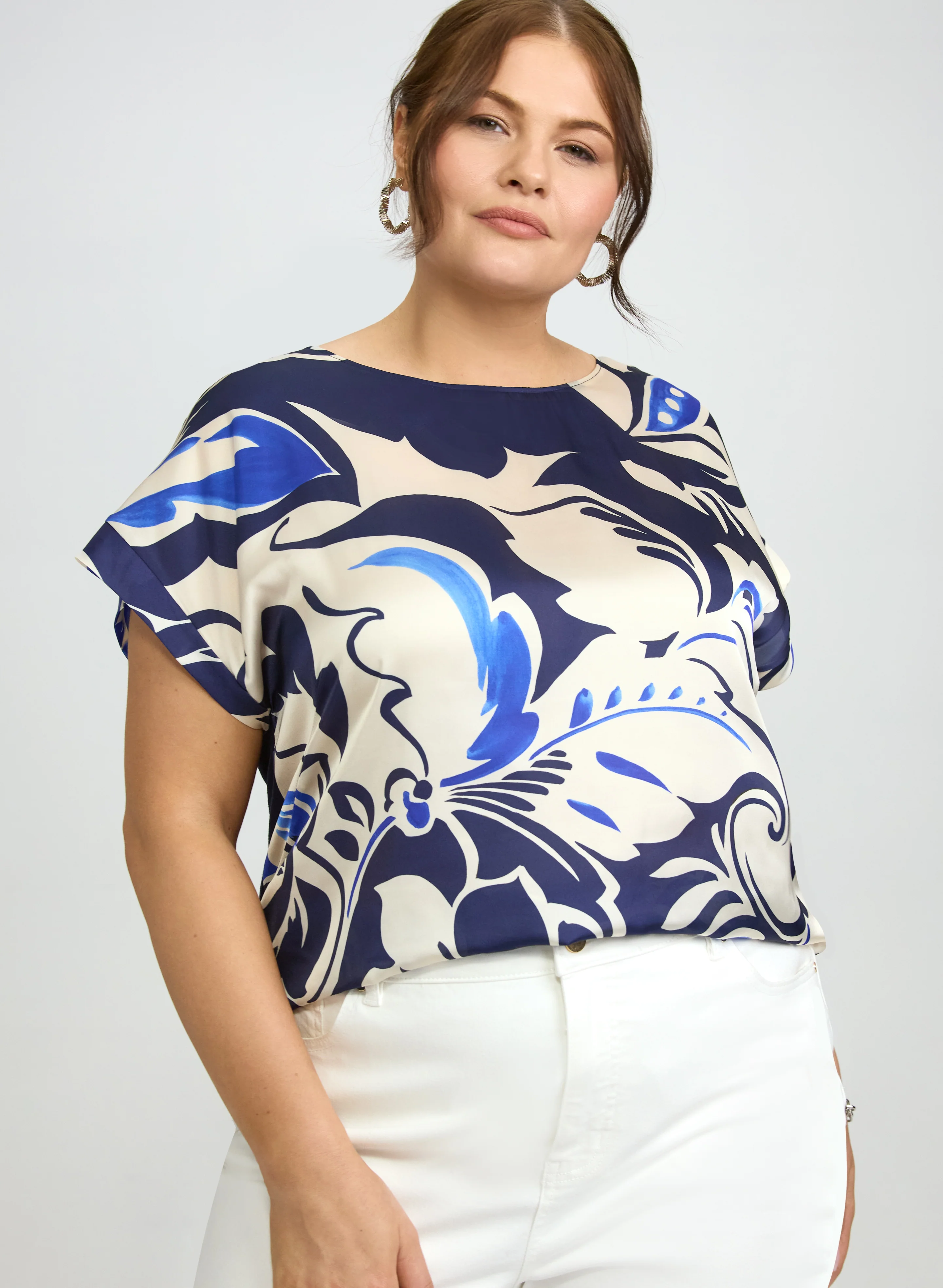 Floral Cap Sleeve Top