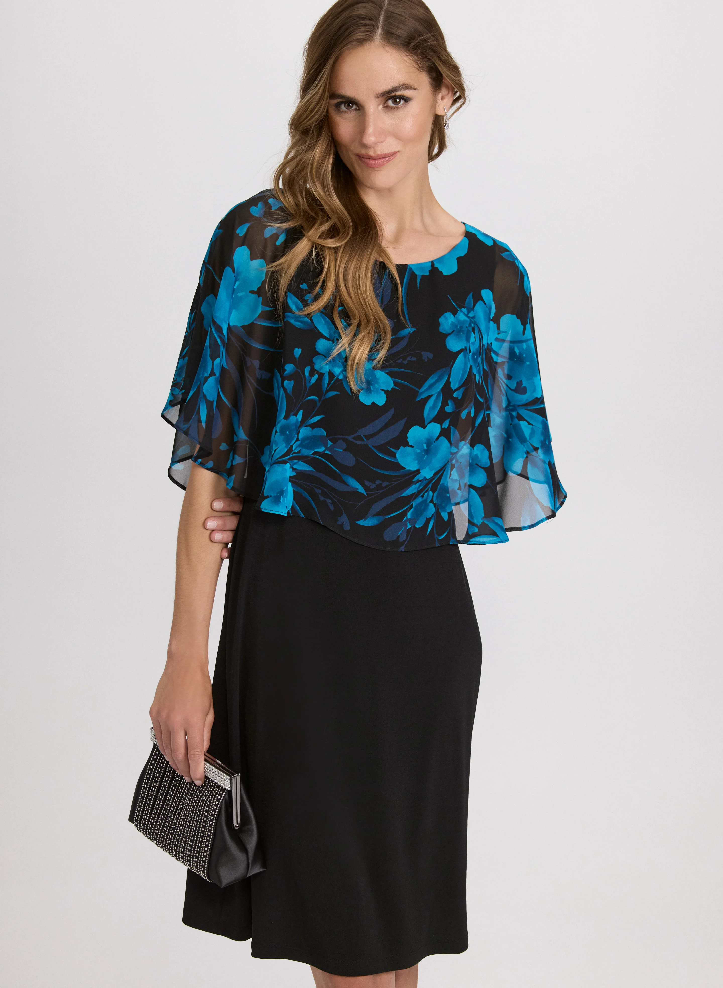 Floral Capelet Dress - Image 4