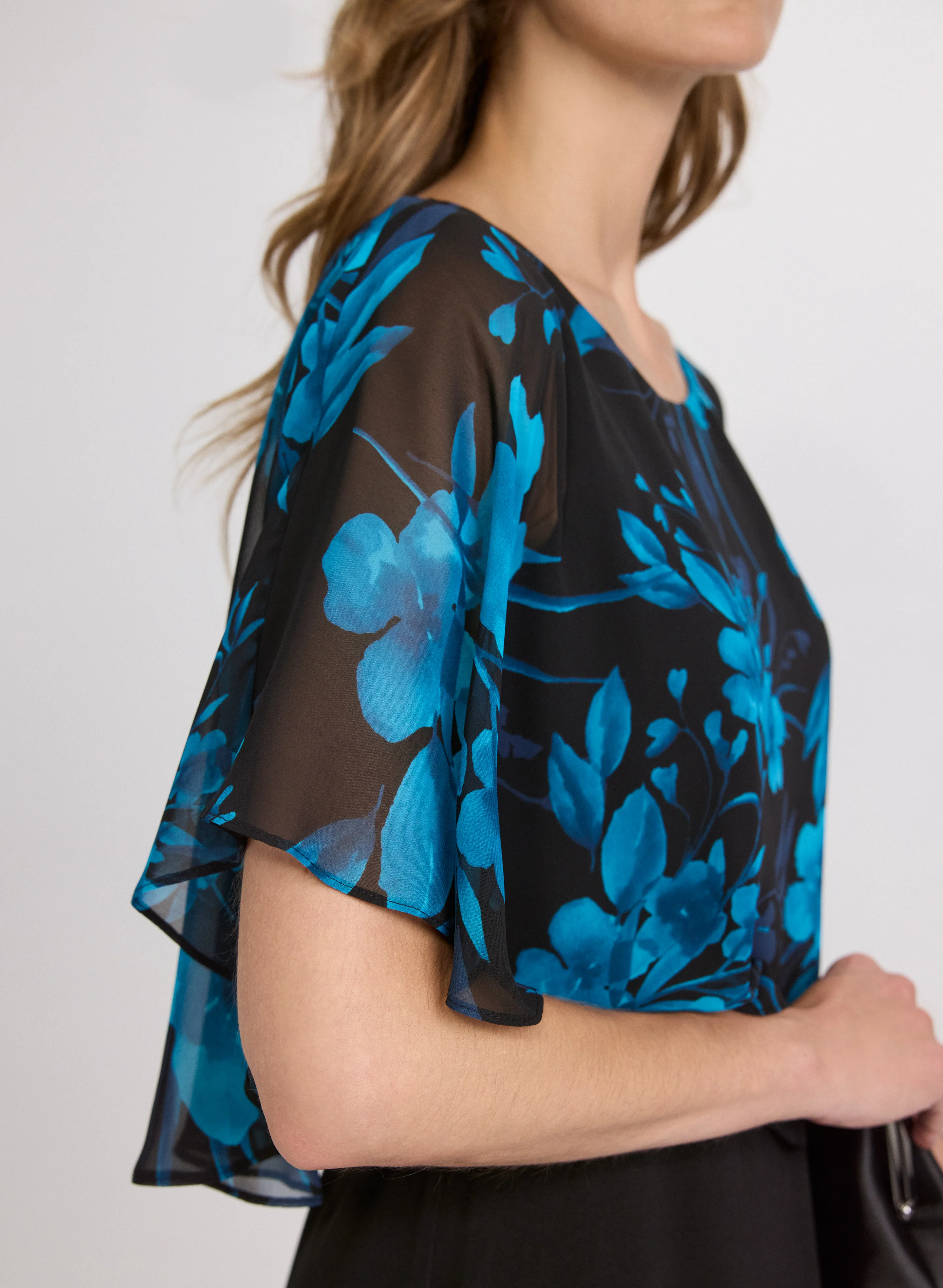 Floral Capelet Dress - Image 5