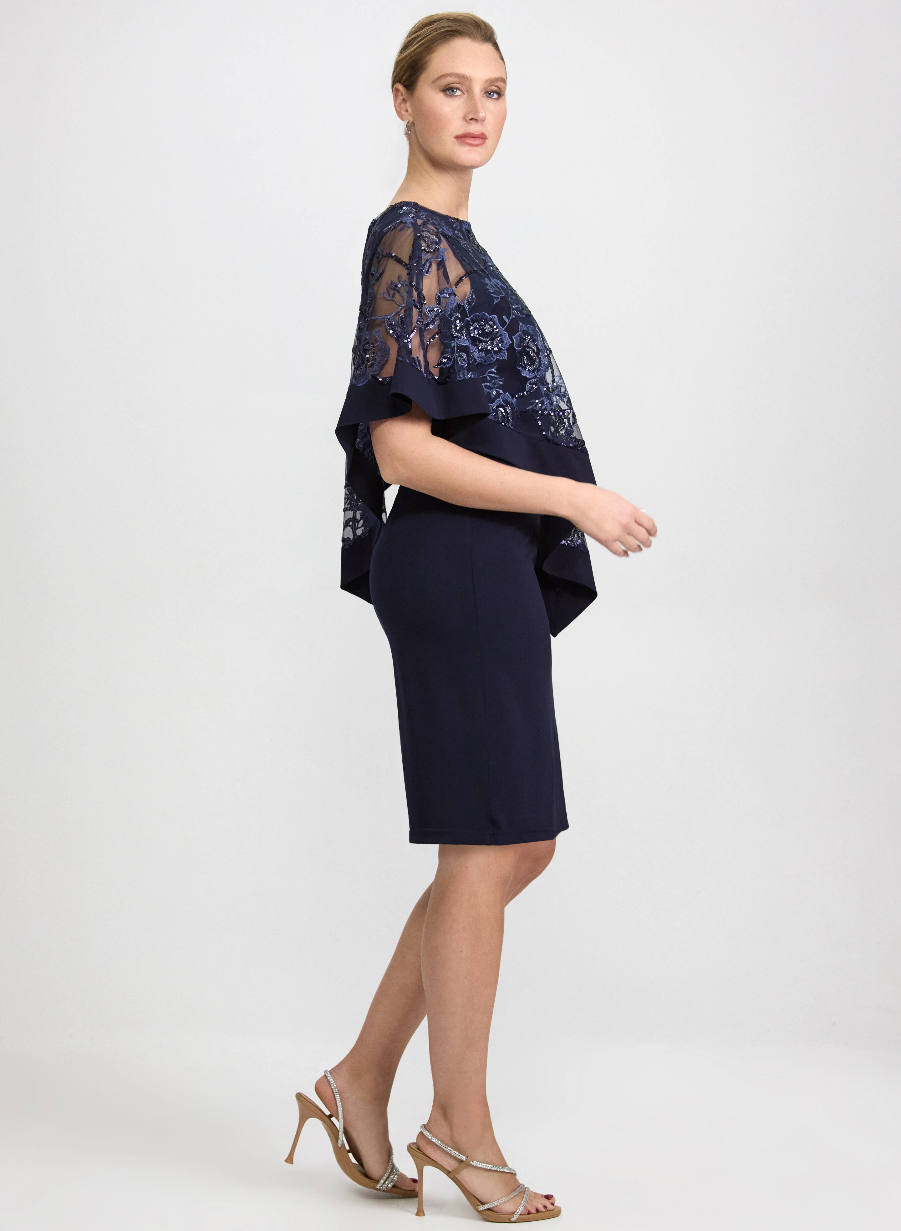 Floral Capelet Dress - Image 2