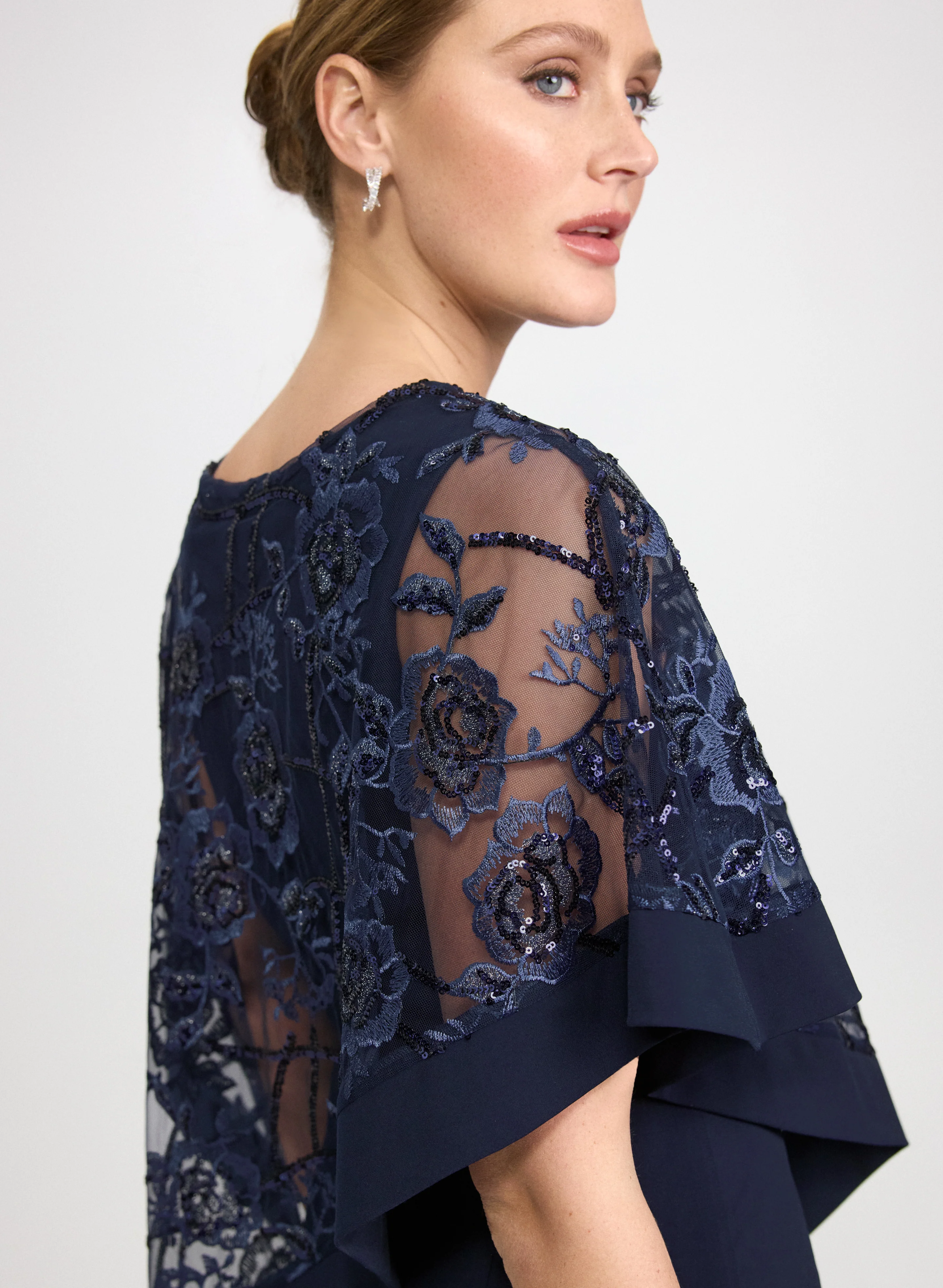 Floral Capelet Dress - Image 5