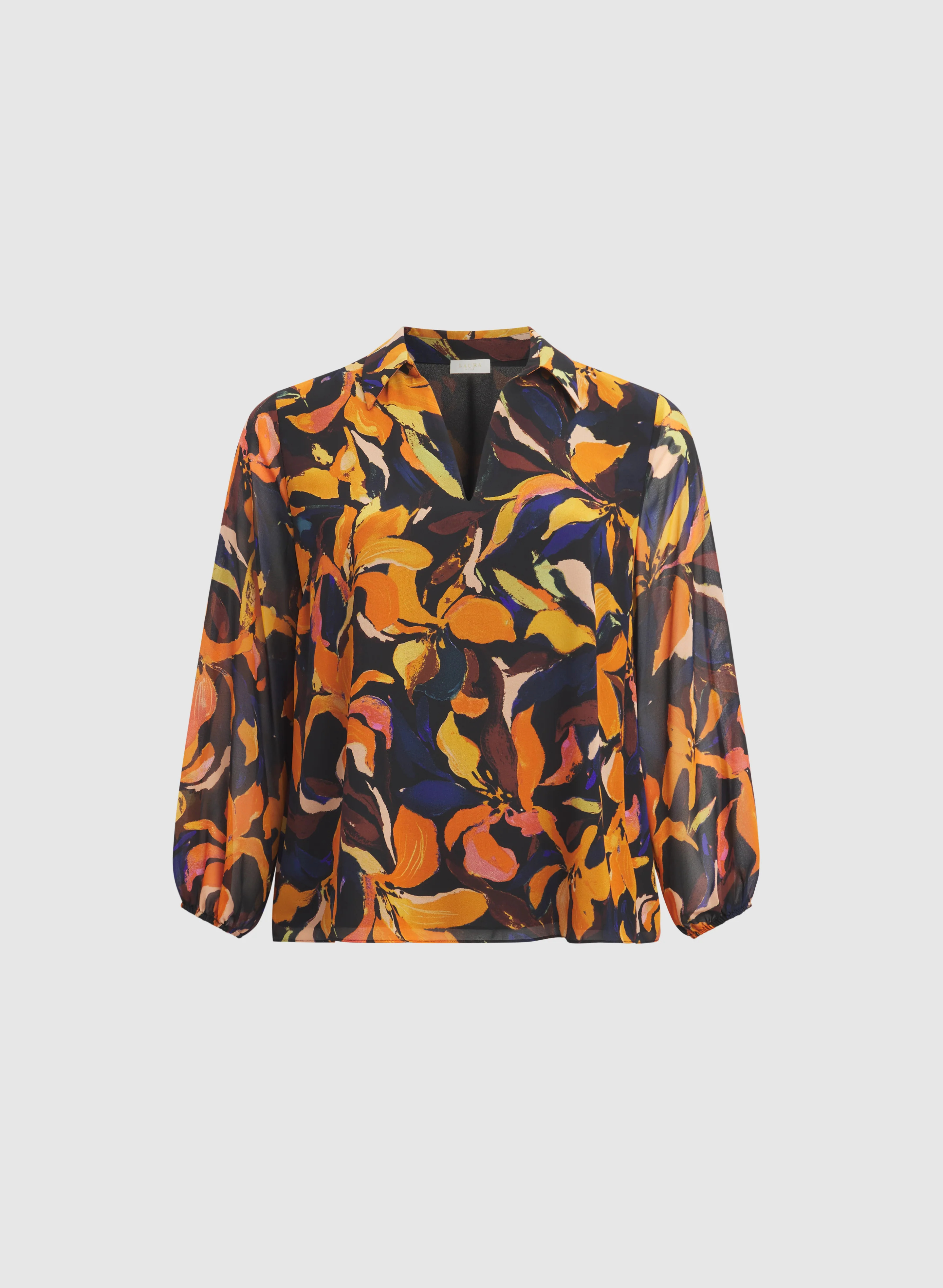 Floral Chiffon Blouse - Image 6