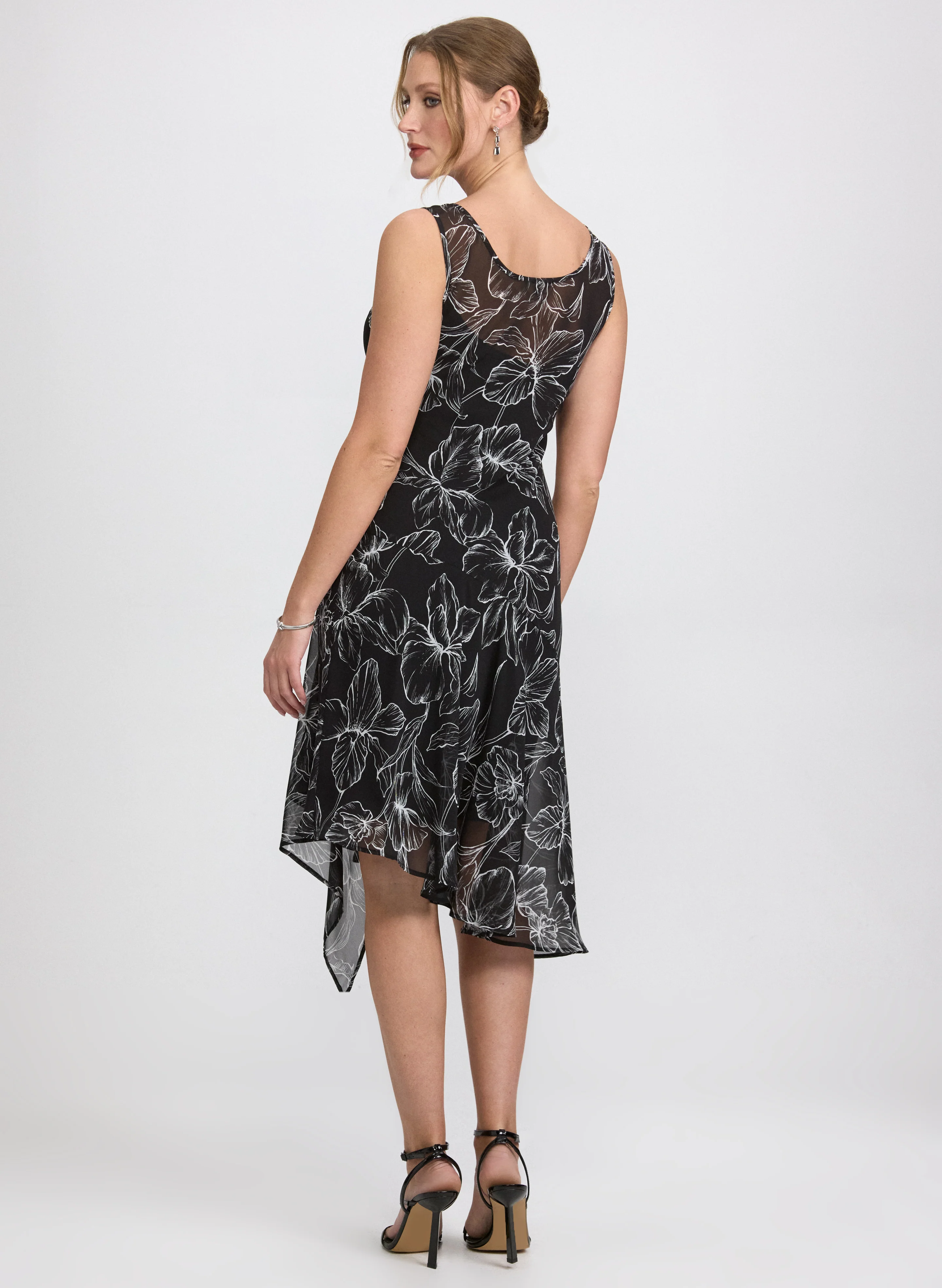Floral Chiffon Dress - Image 4