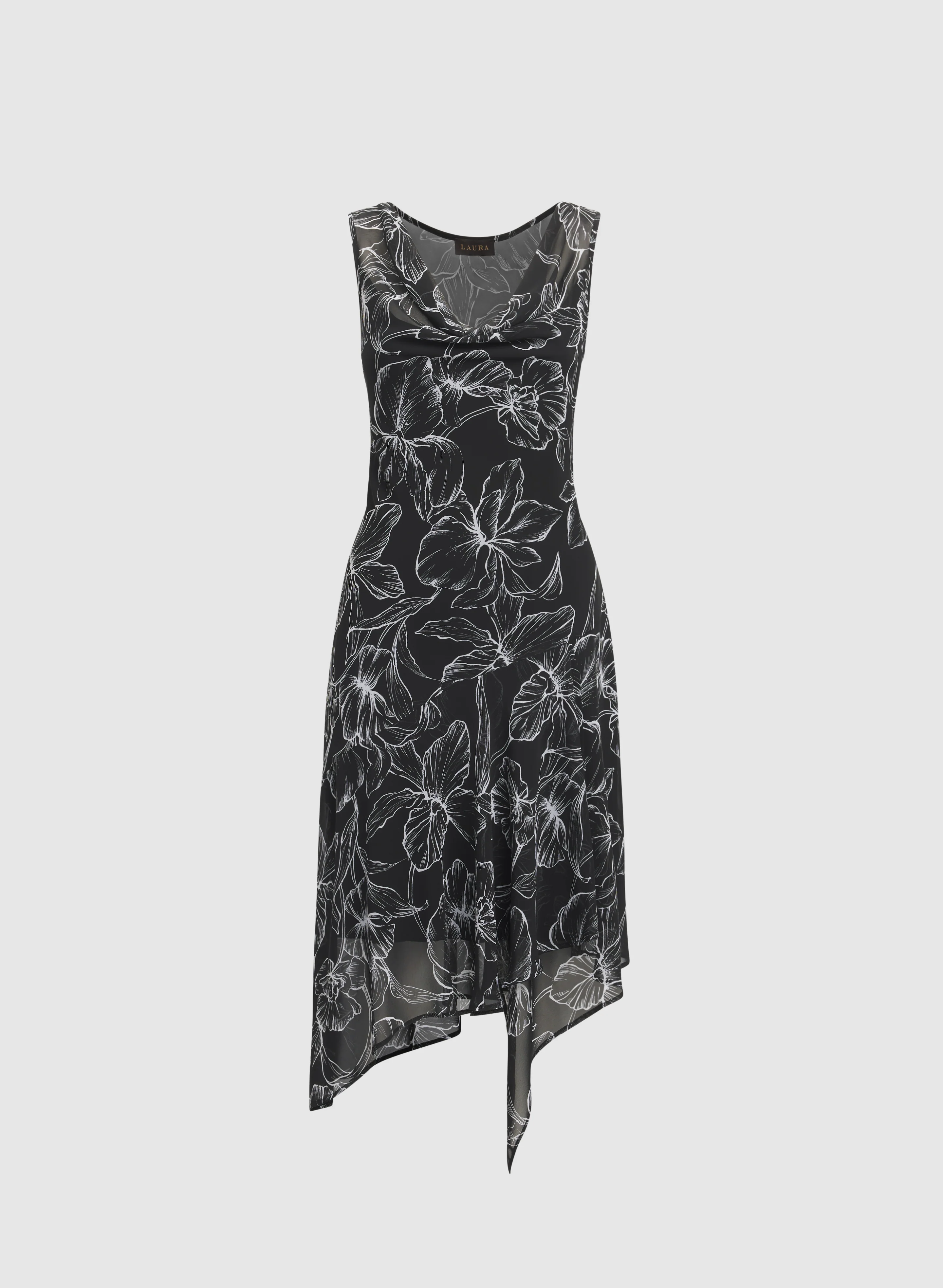Floral Chiffon Dress - Image 7