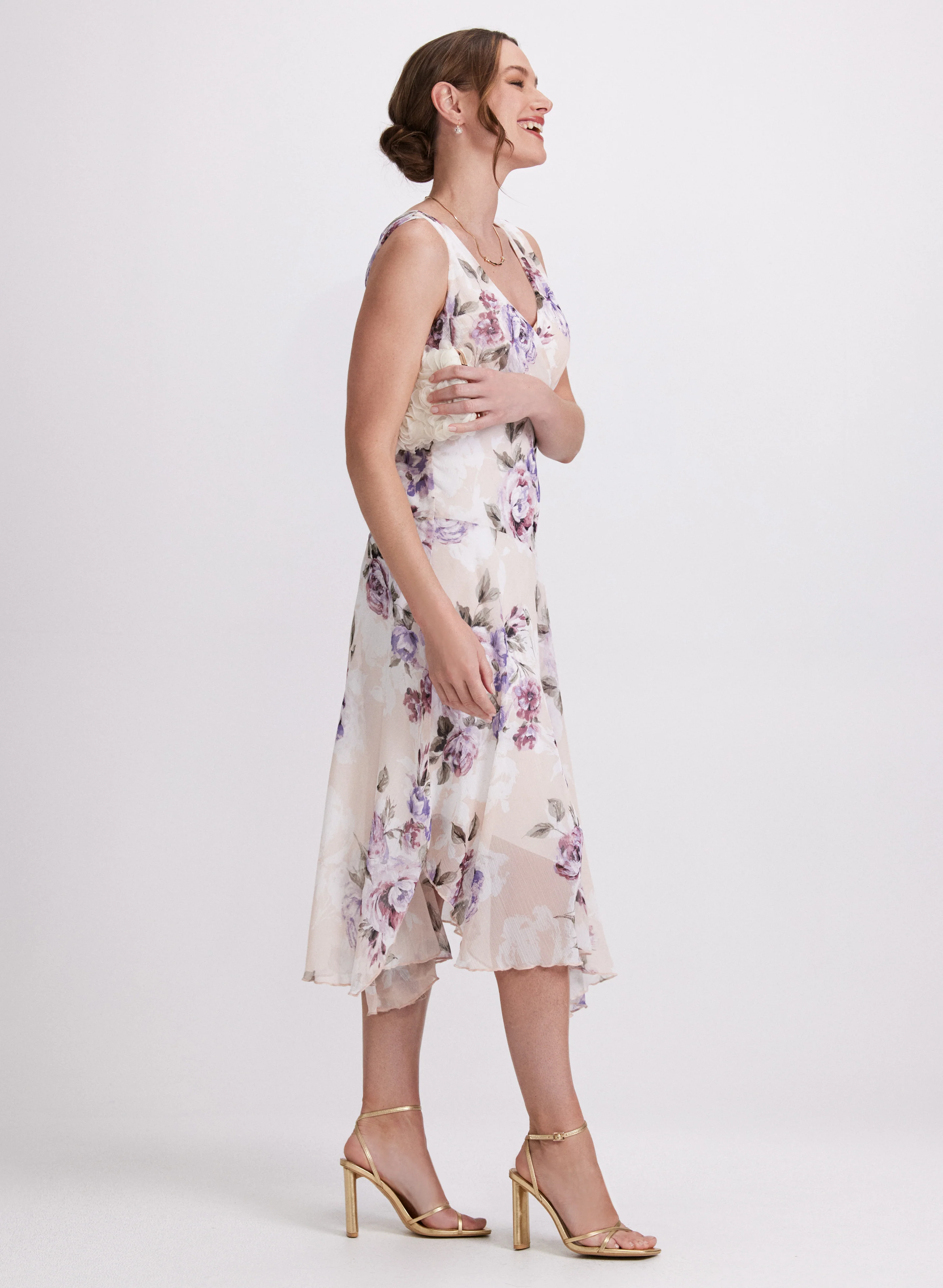 Floral Chiffon Dress - Image 2