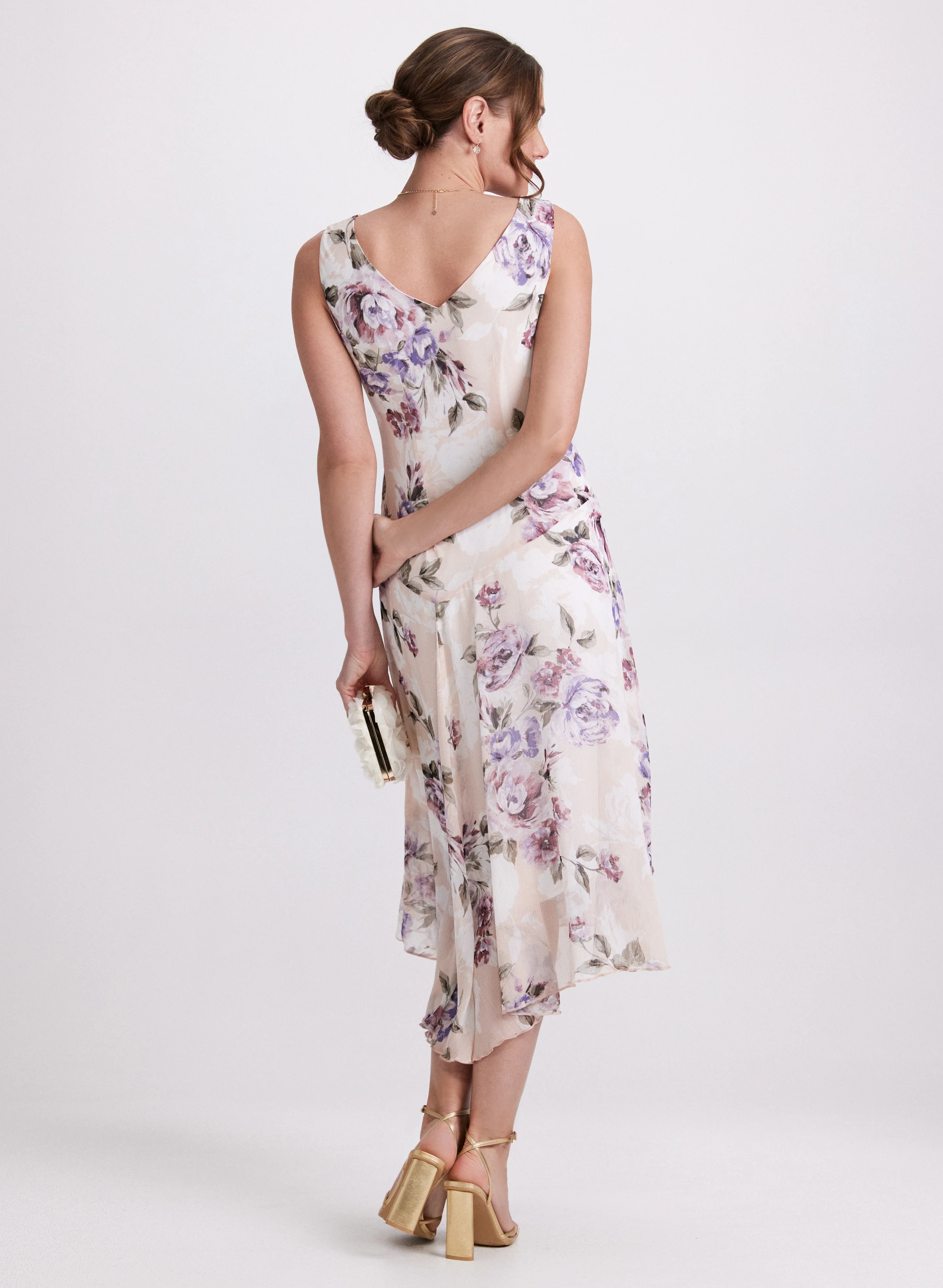 Floral Chiffon Dress - Image 3