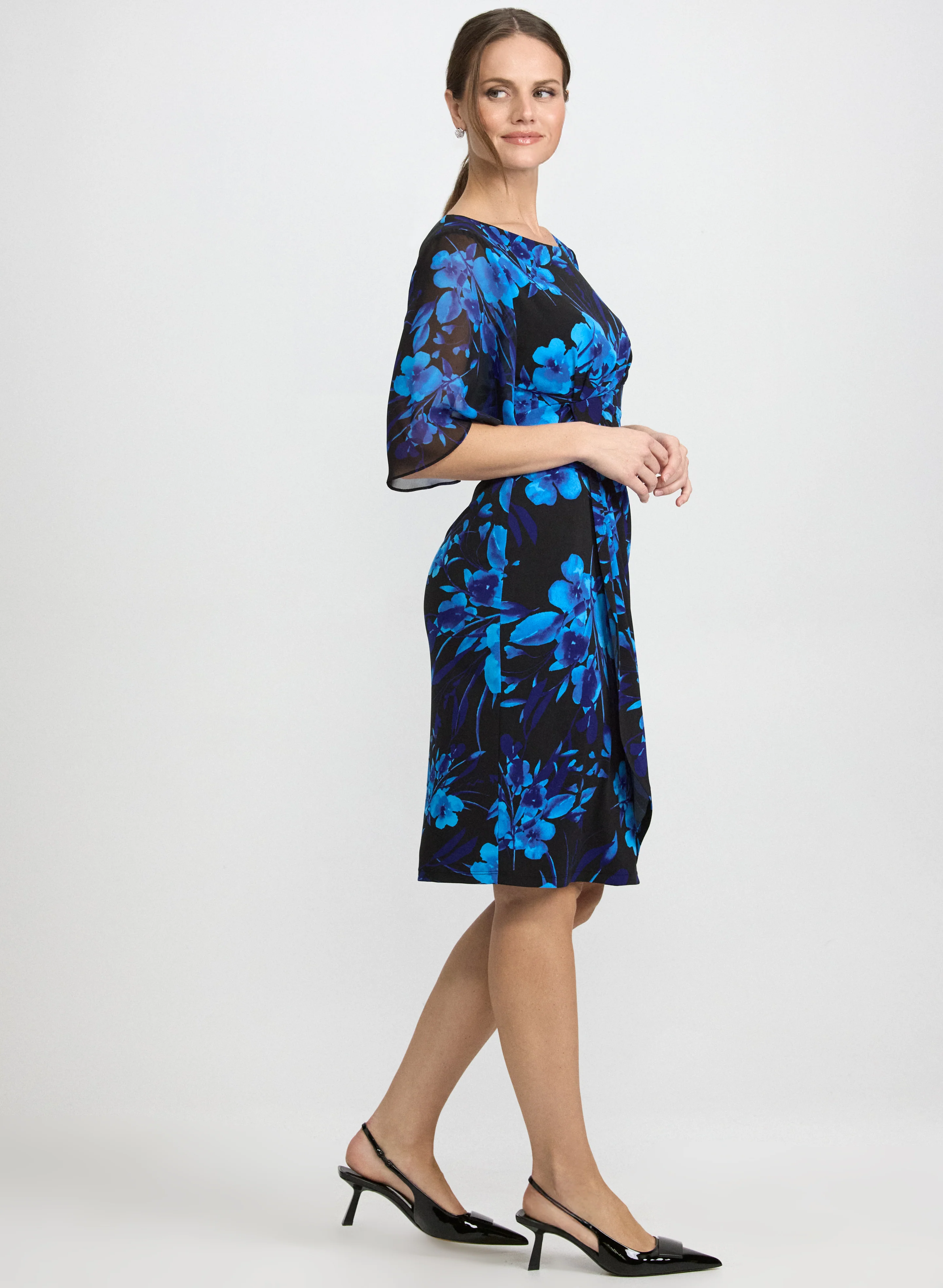 Floral Chiffon Dress - Image 2