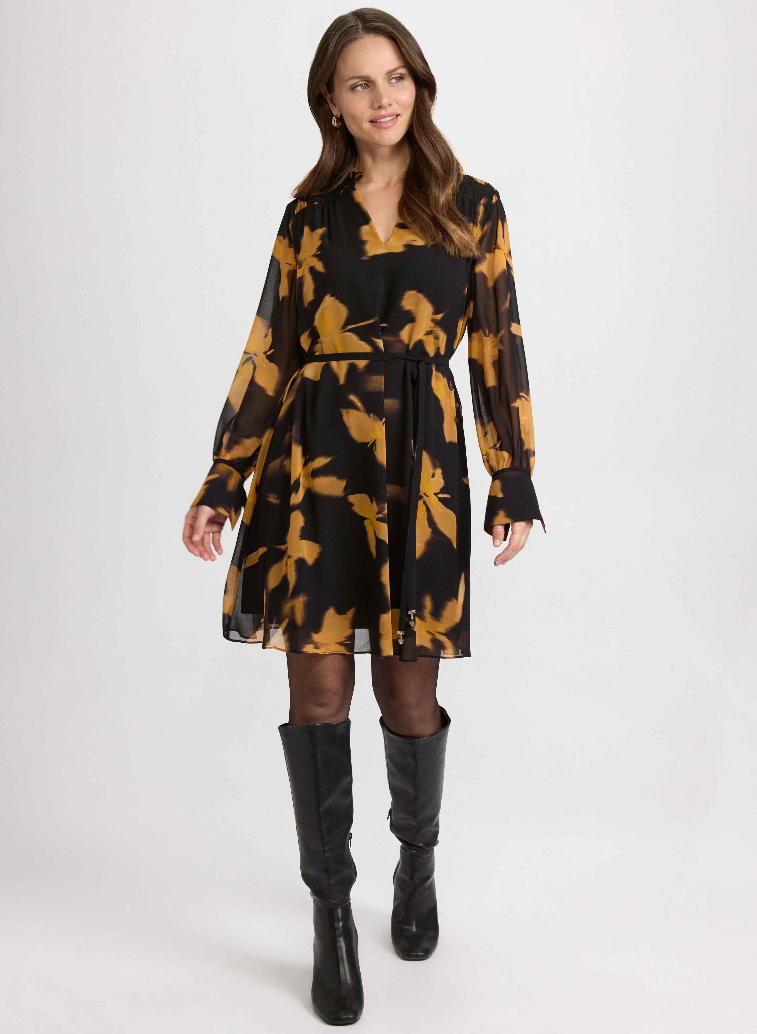 Floral Chiffon Dress