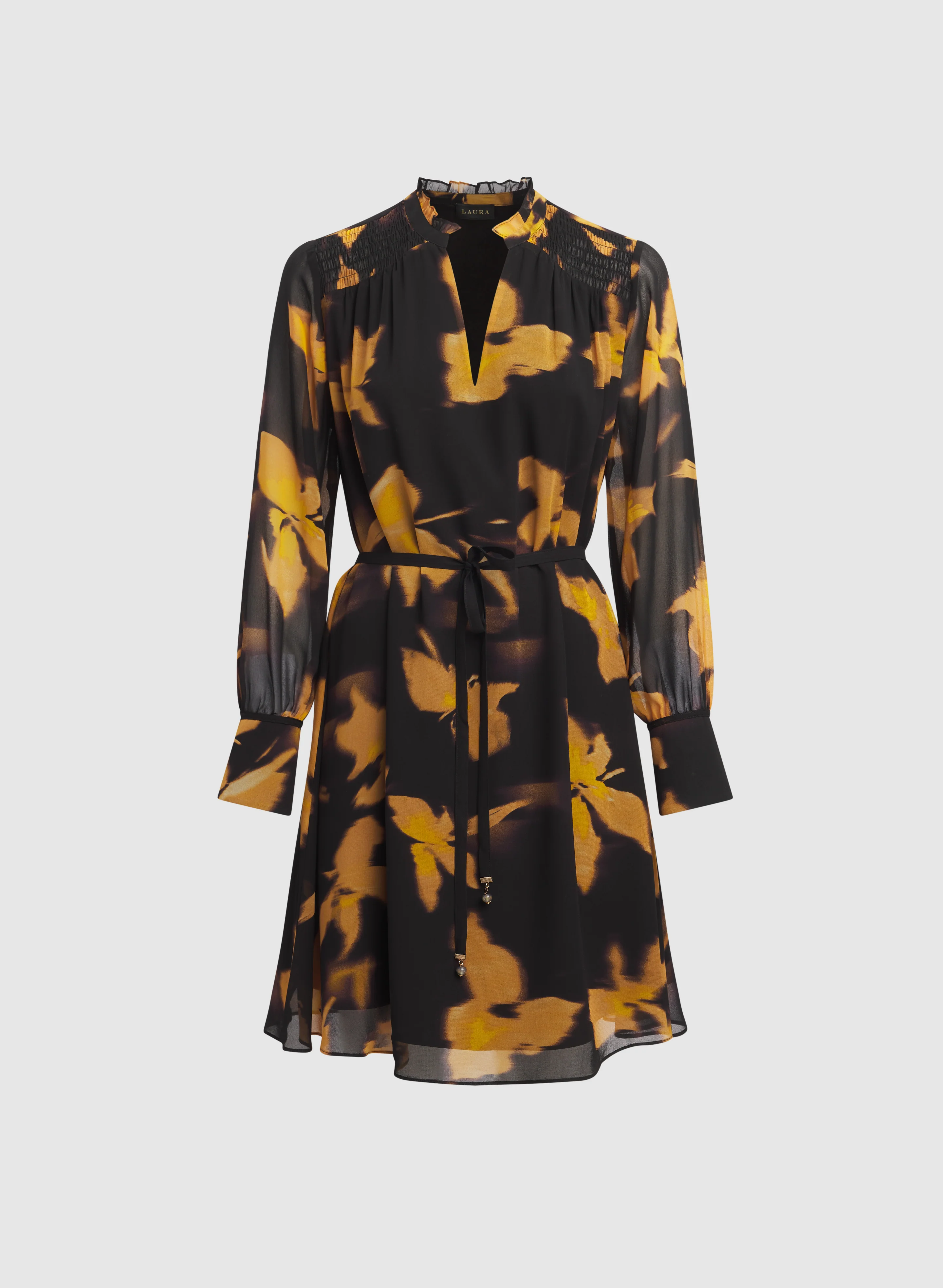 Floral Chiffon Dress - Image 6