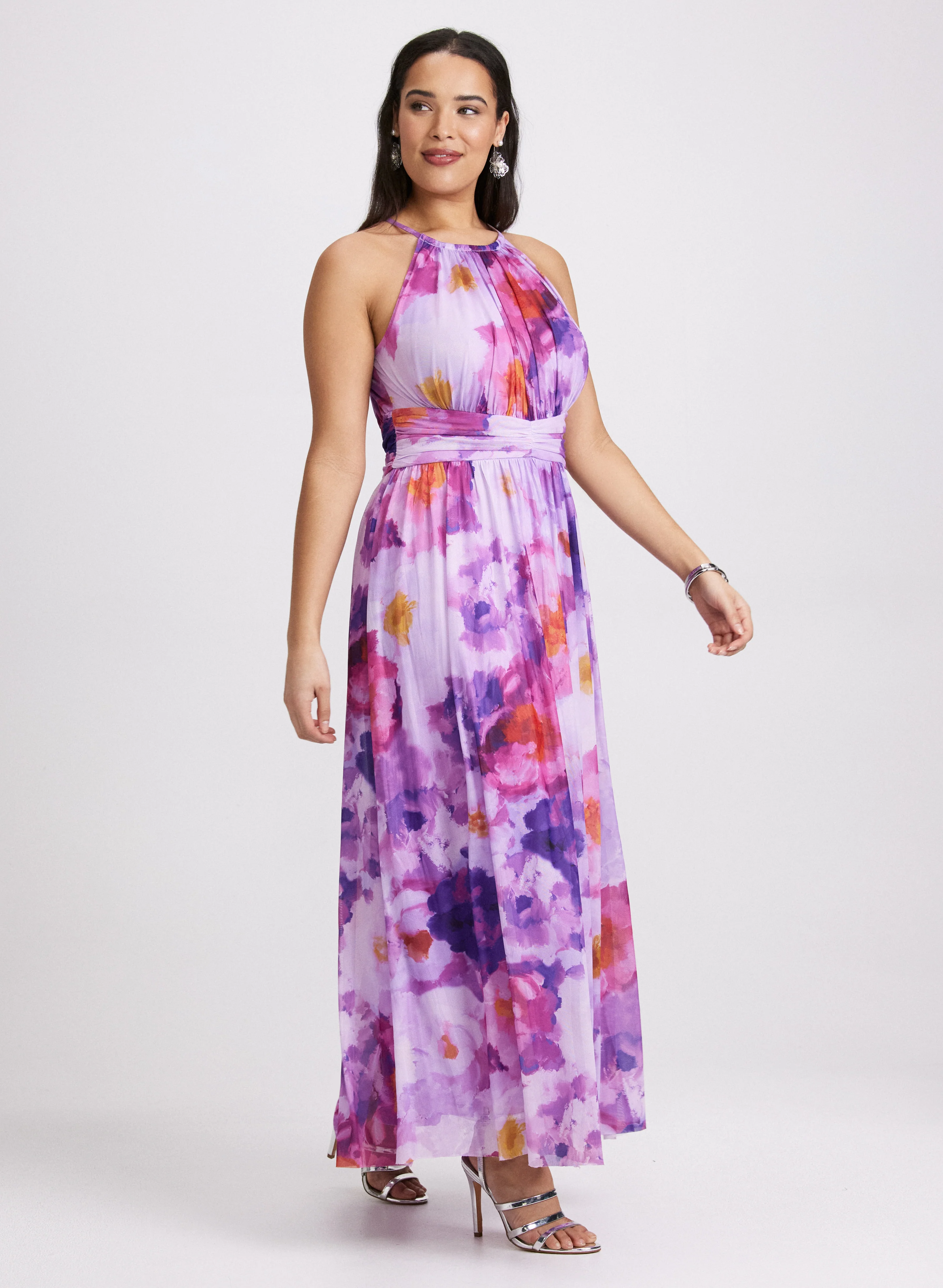 Floral Chiffon Dress - Image 2