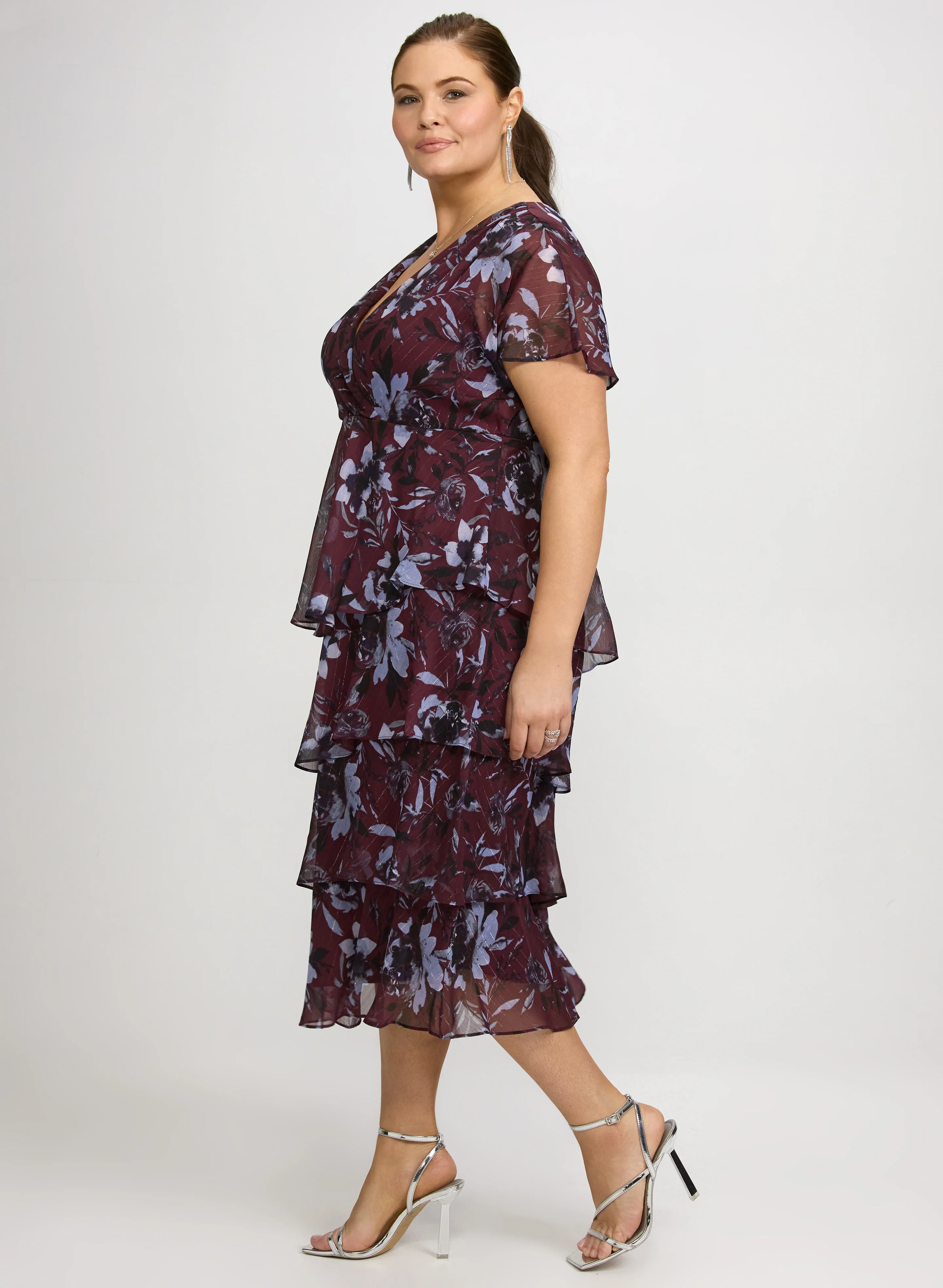 Floral Chiffon Dress - Image 2