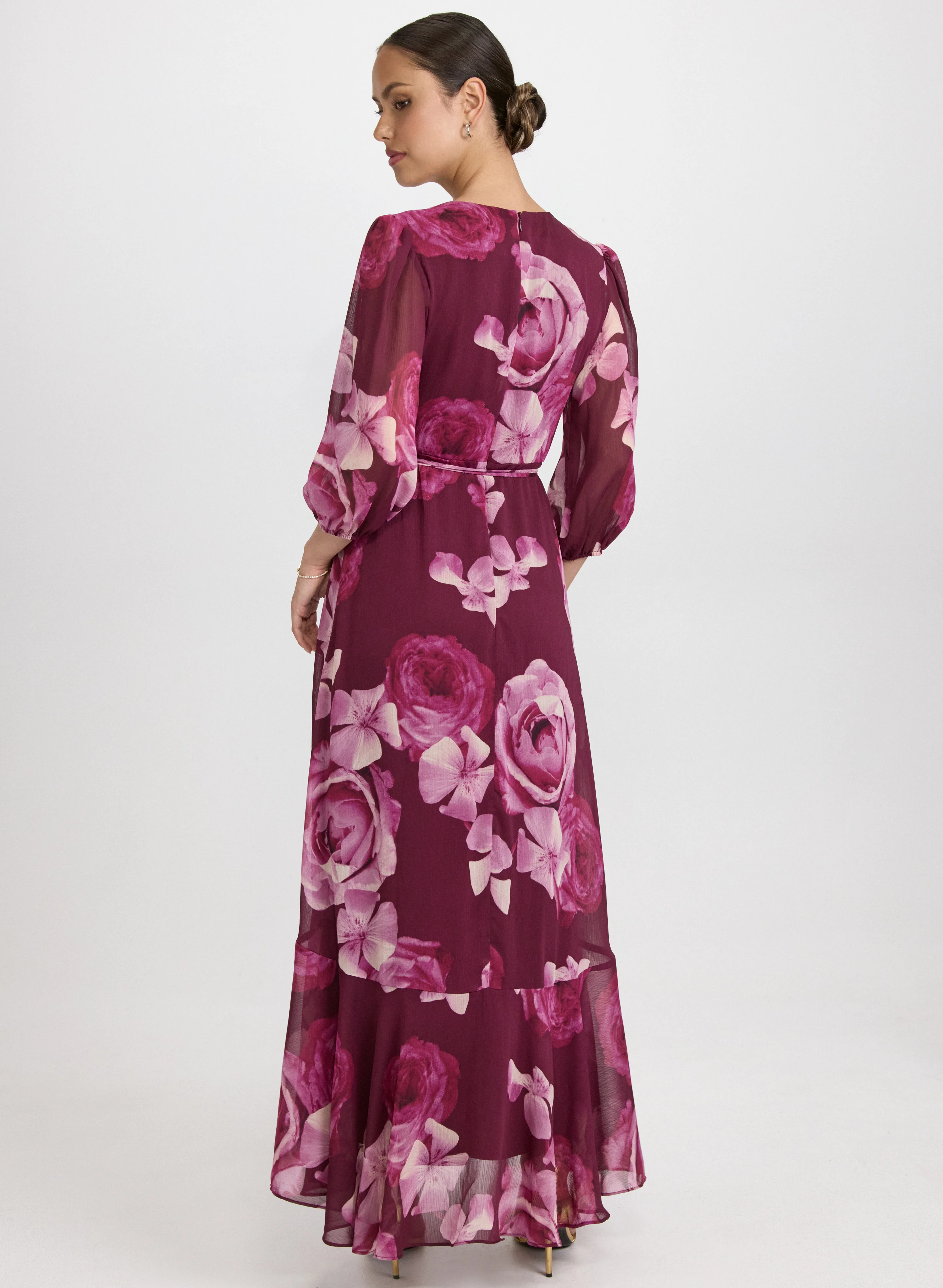 Floral Chiffon Dress - Image 2