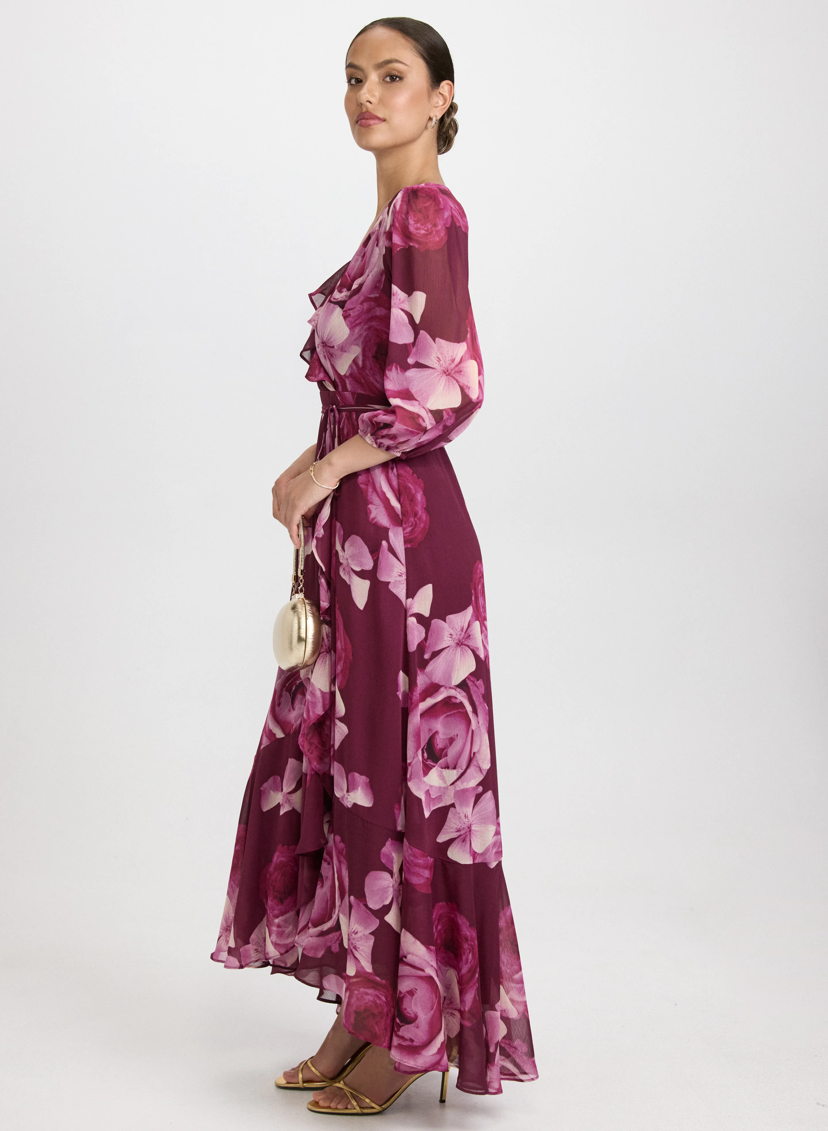 Floral Chiffon Dress - Image 3