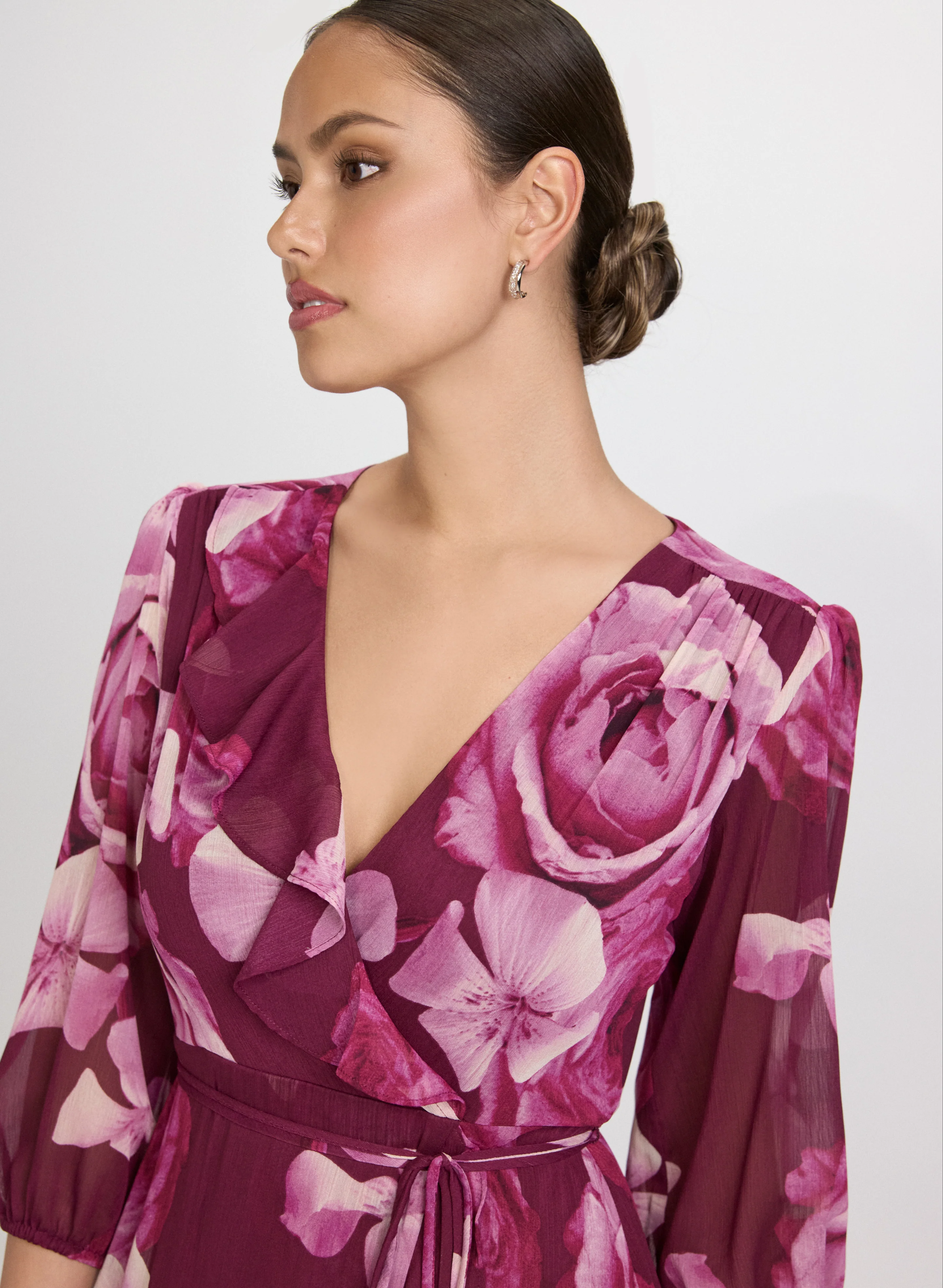 Floral Chiffon Dress - Image 5