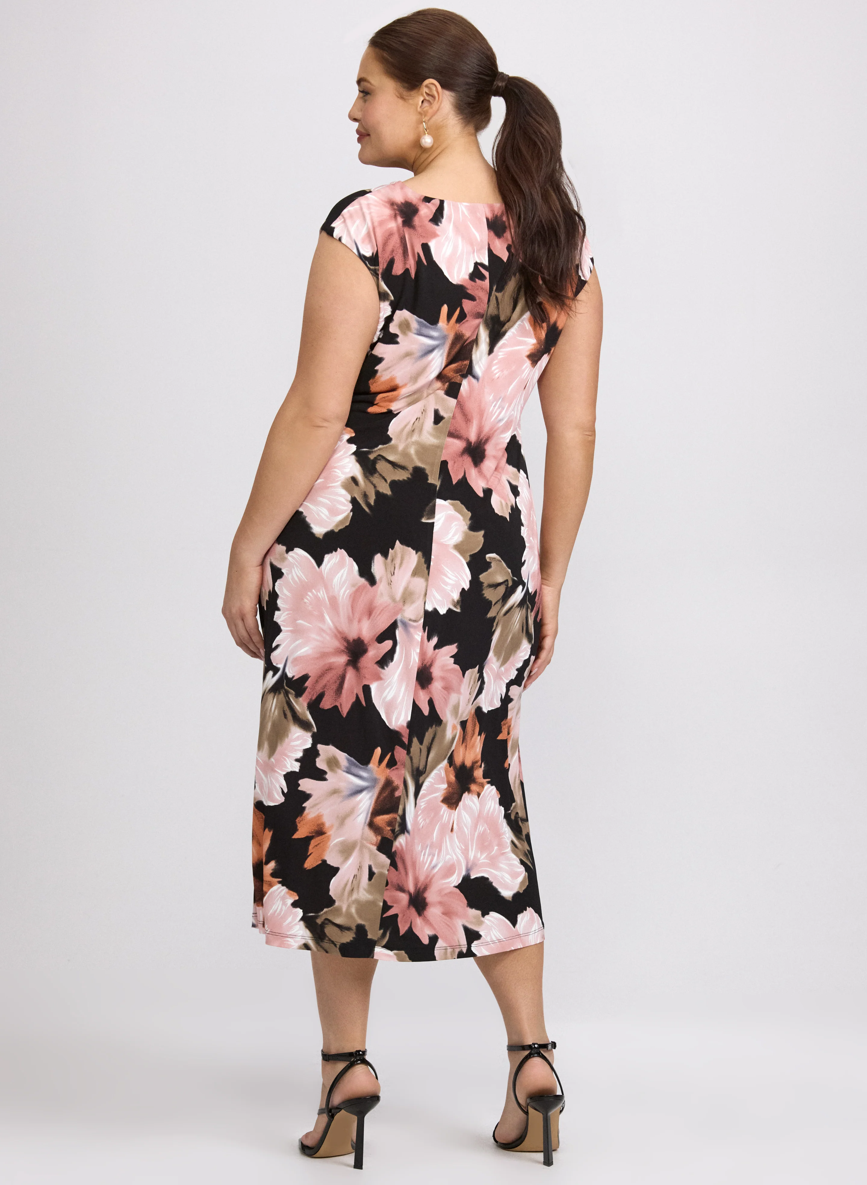 Floral Midi Dress - Image 4