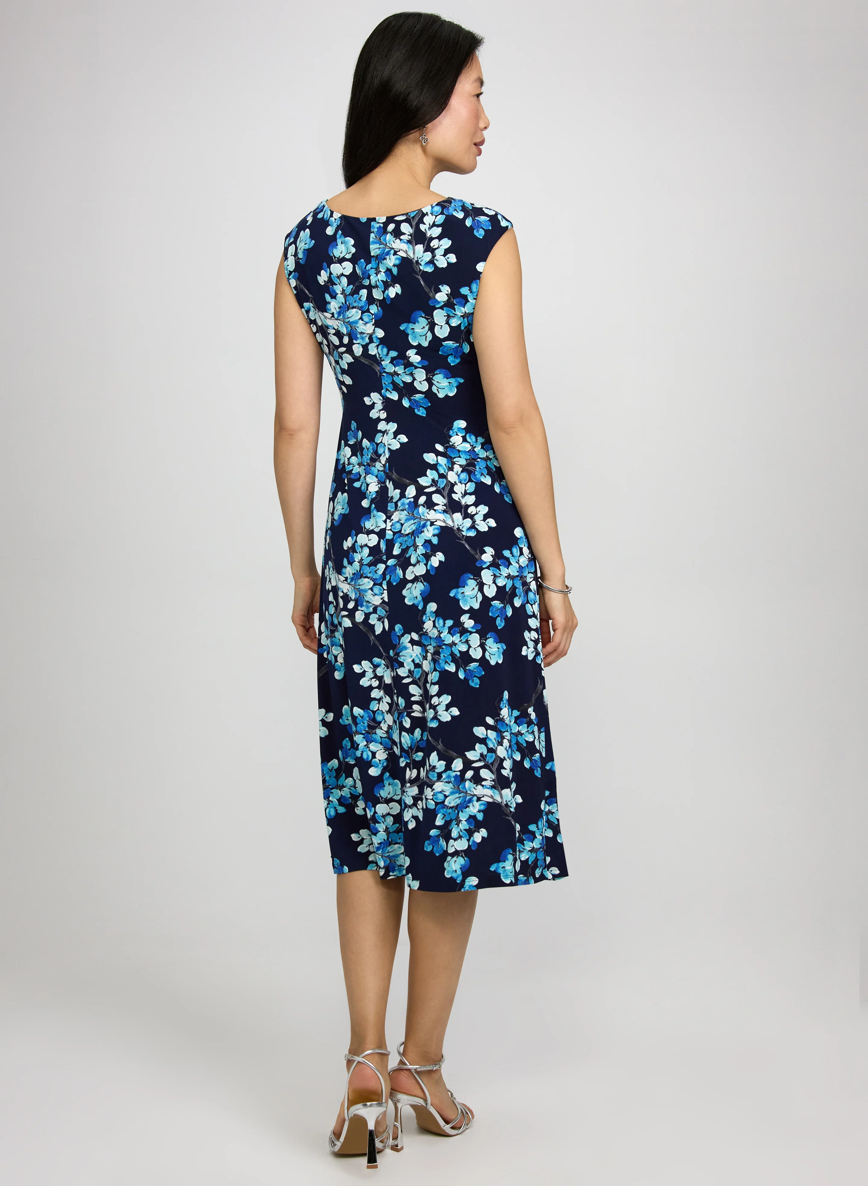 Floral Cowl Neck Dress - Image 3