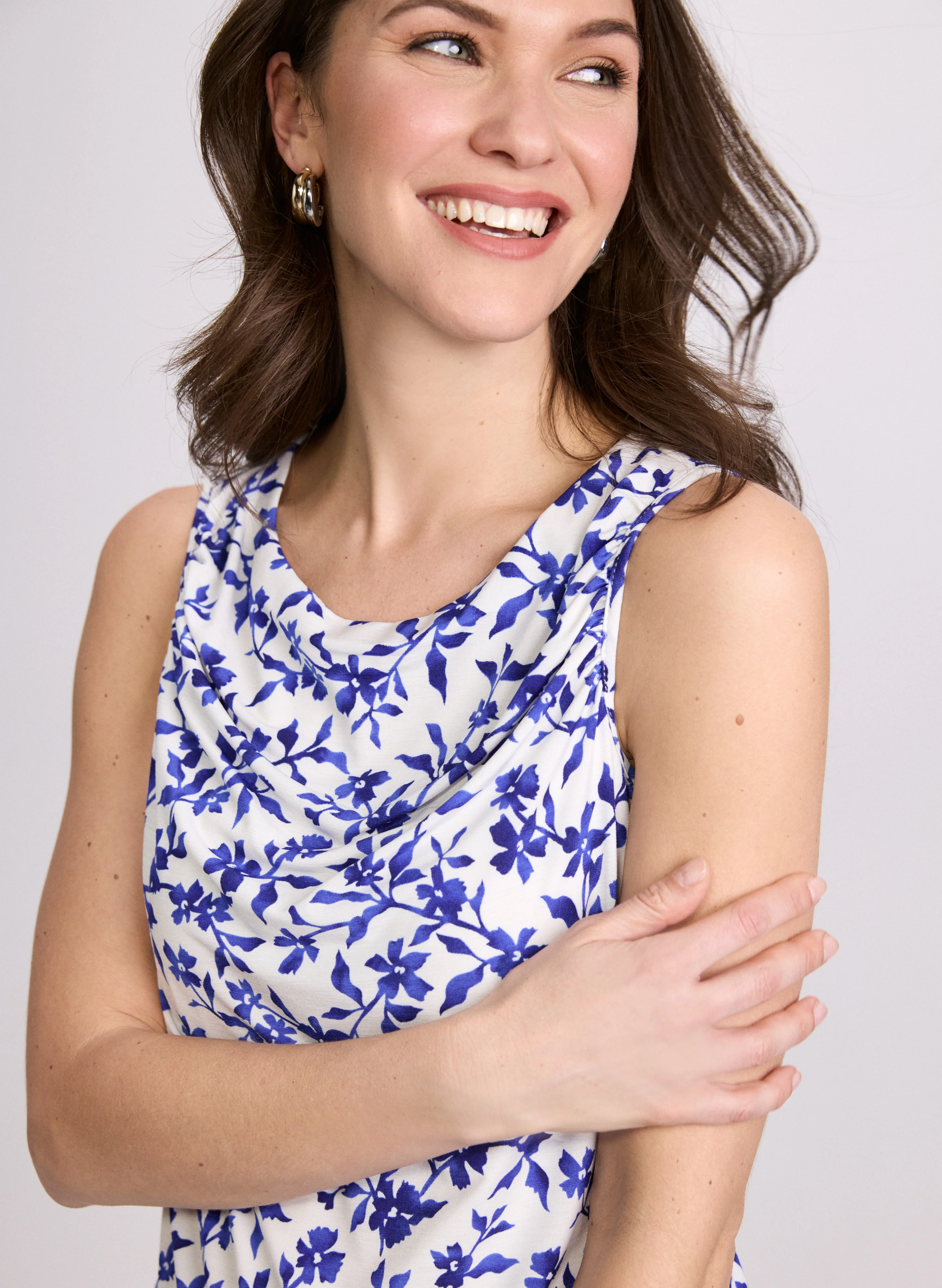 Floral Draped Top - Image 2