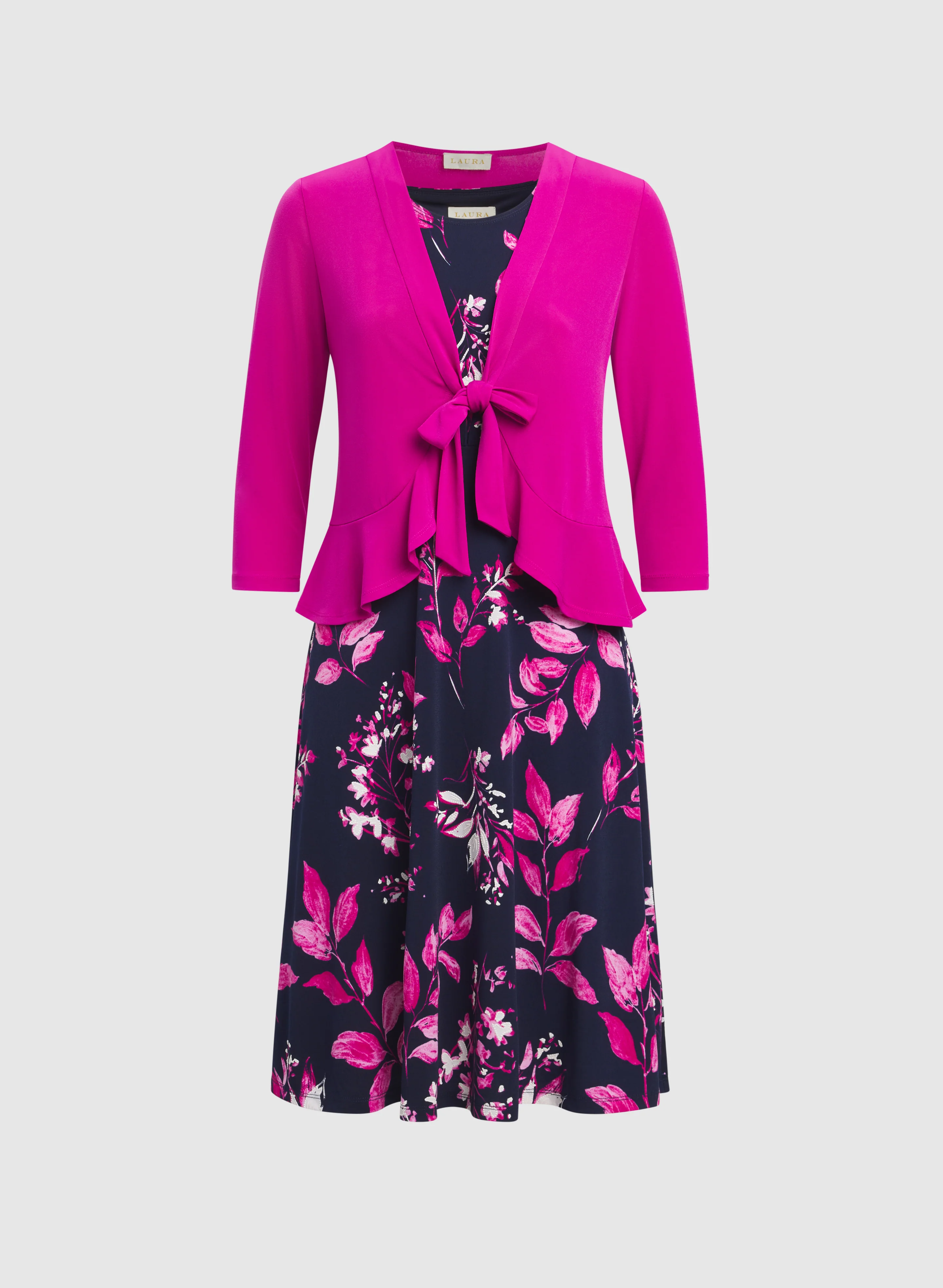 Floral Dress & Sweater Set - Image 6