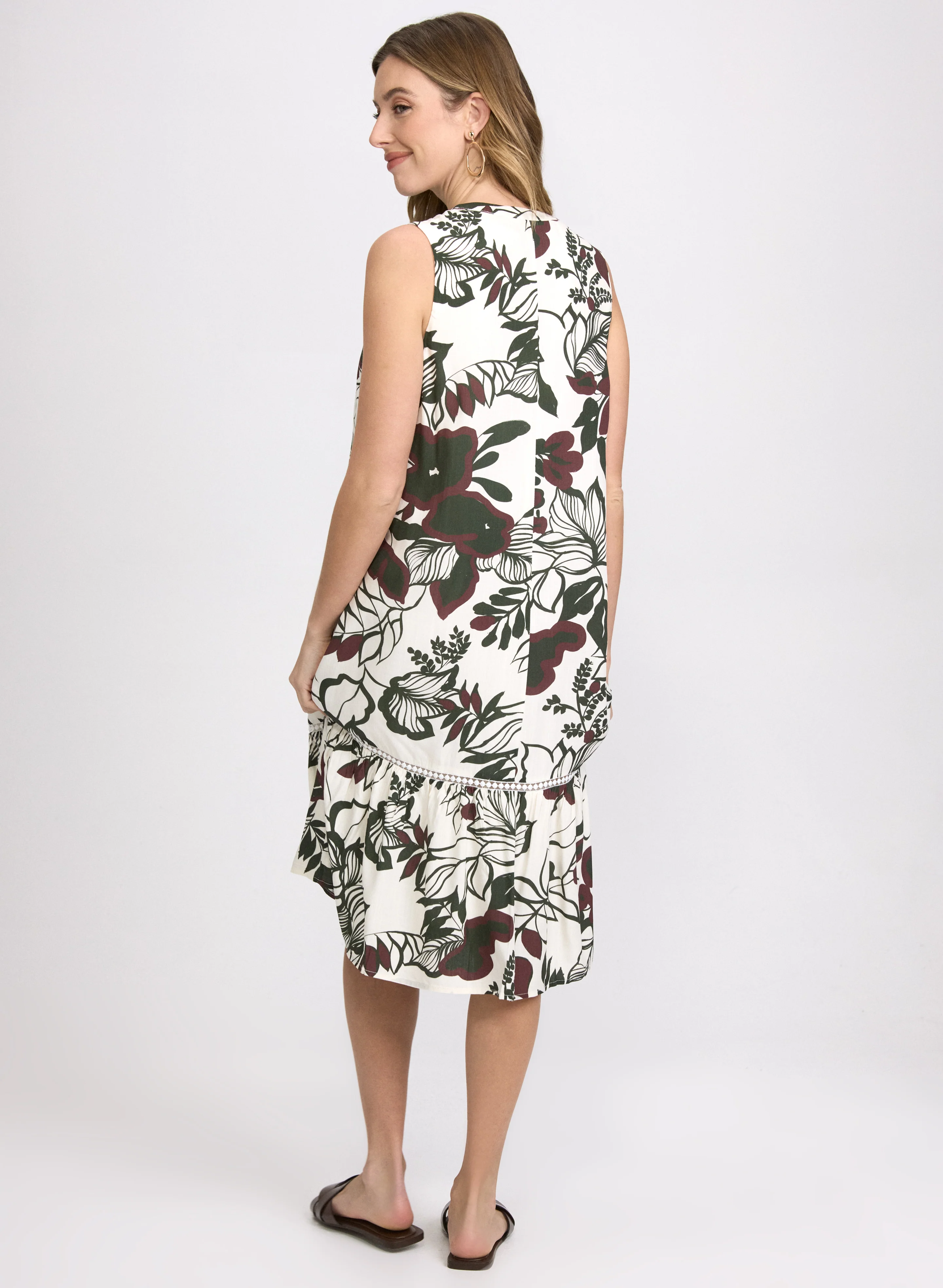 Floral Drop-Waist Dress - Image 4