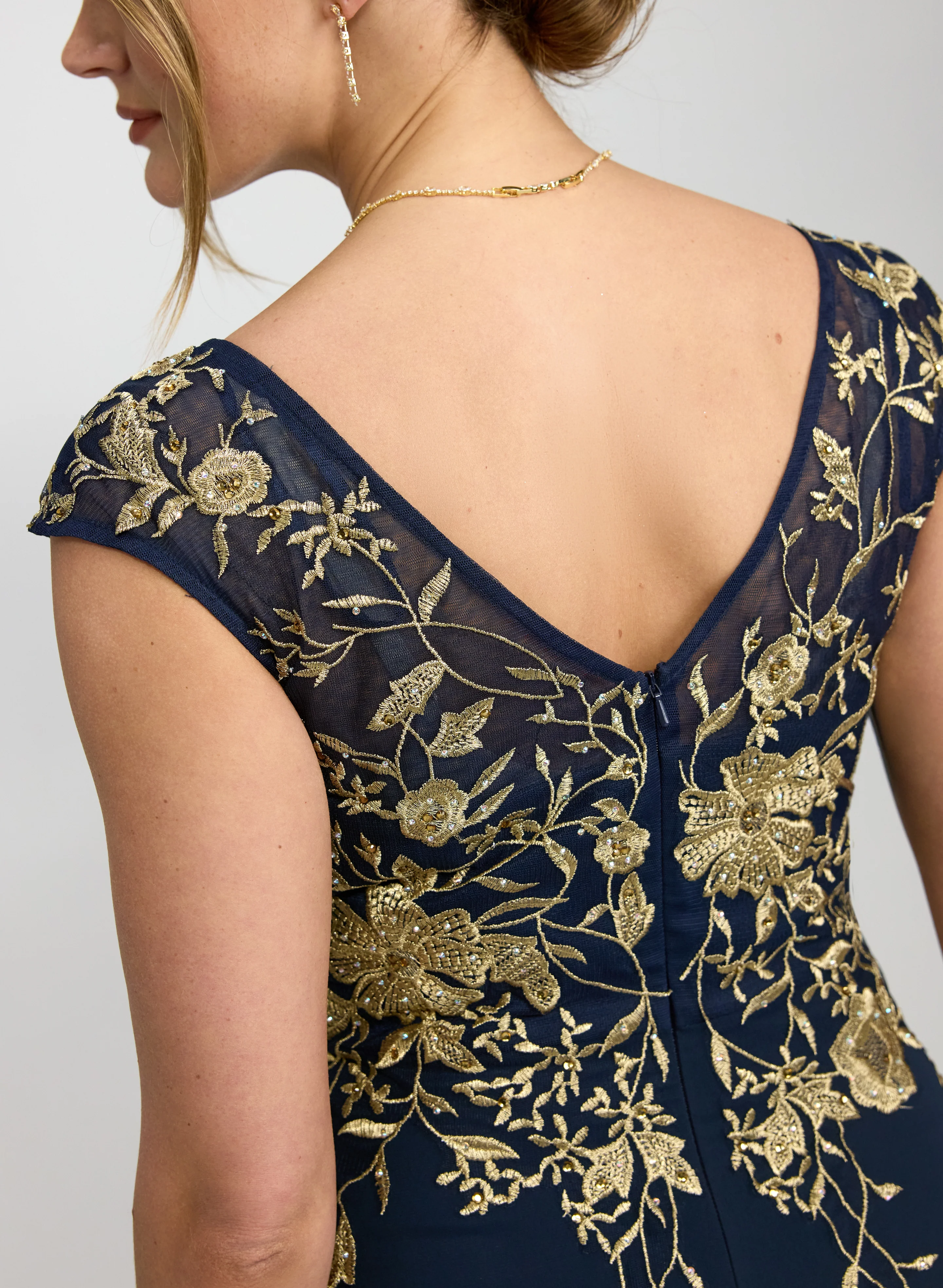 Floral Embroidered Dress - Image 3