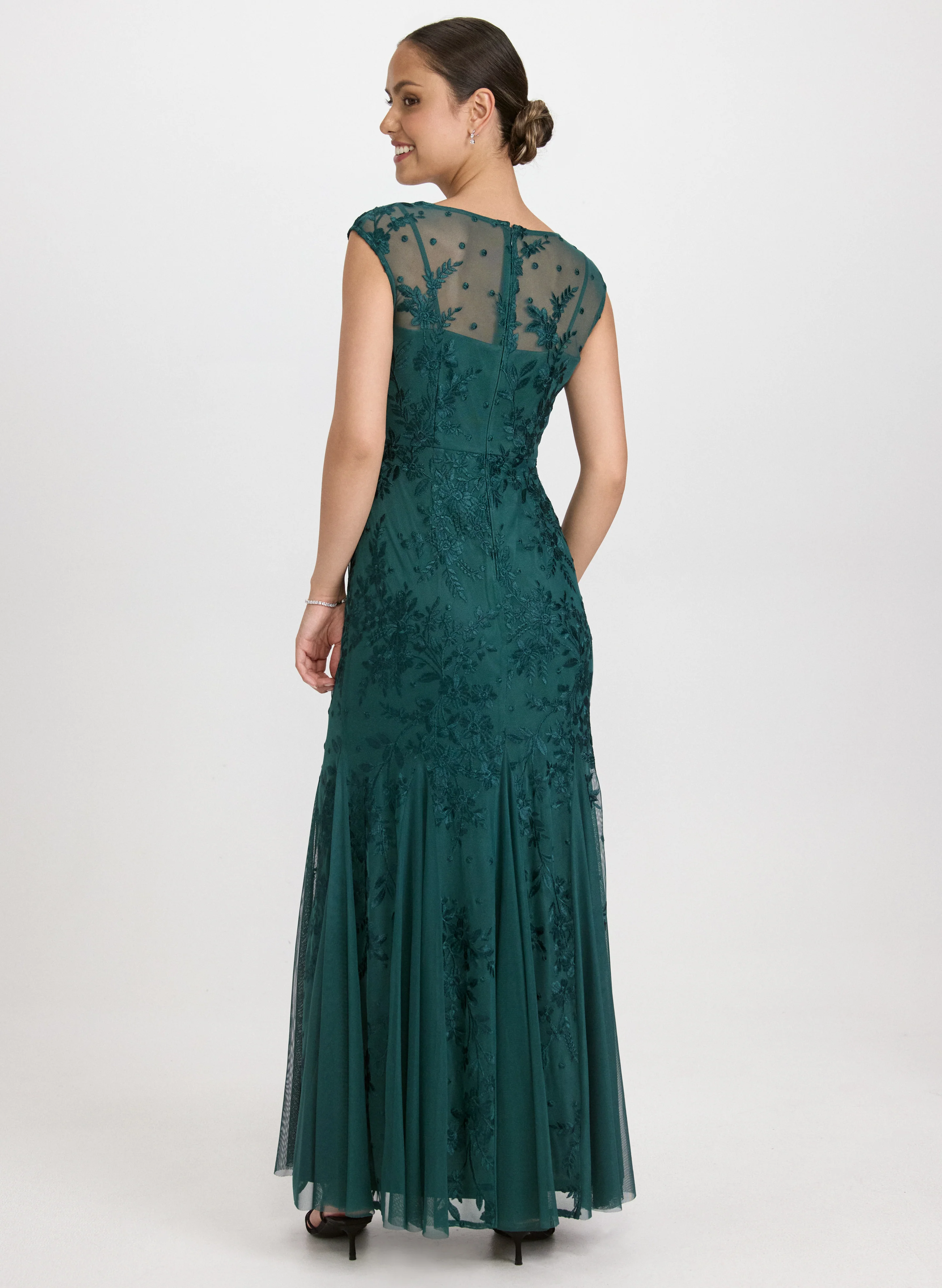 Floral Embroidered Dress - Image 2