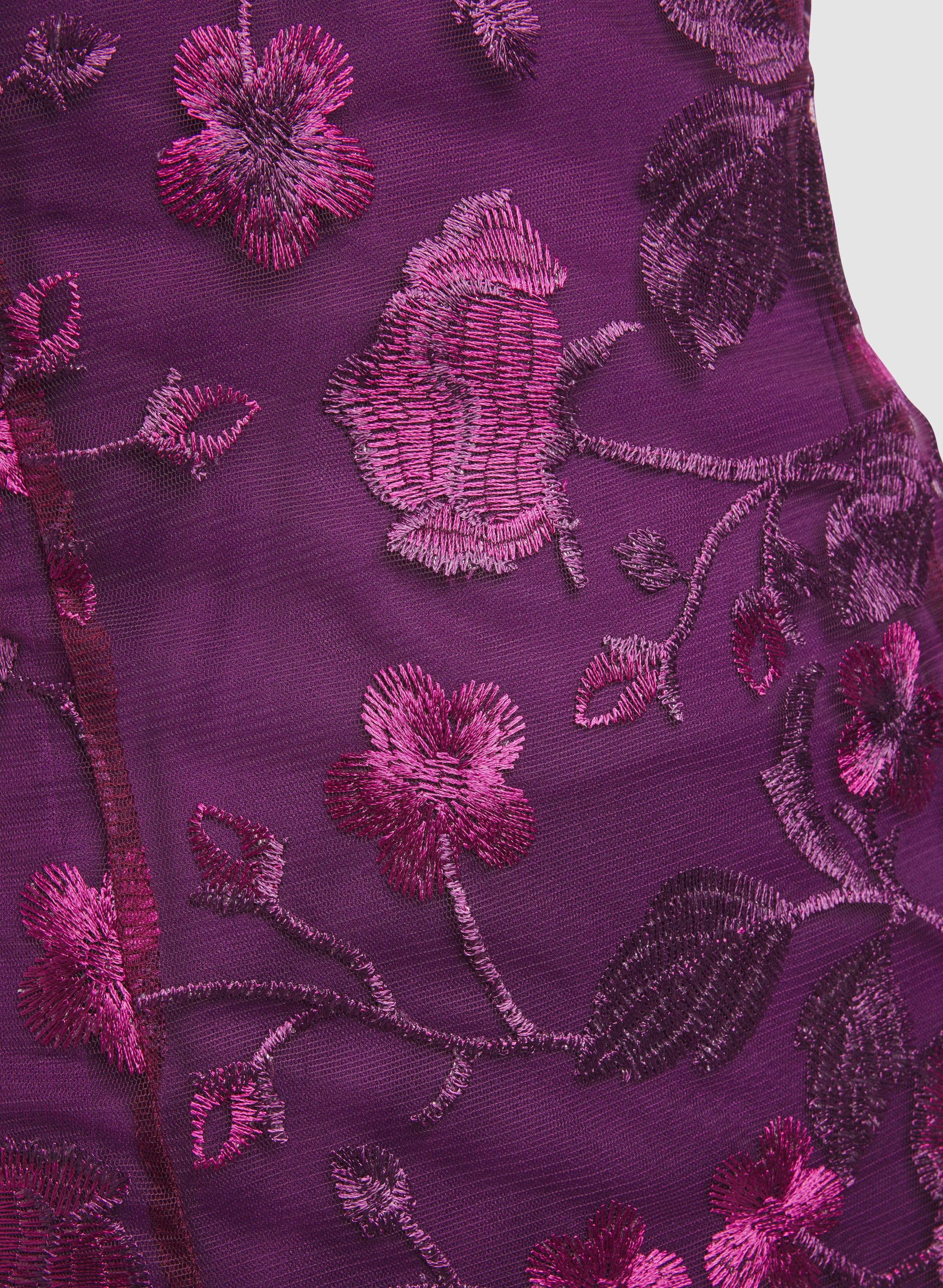Floral Embroidered Dress - Image 7