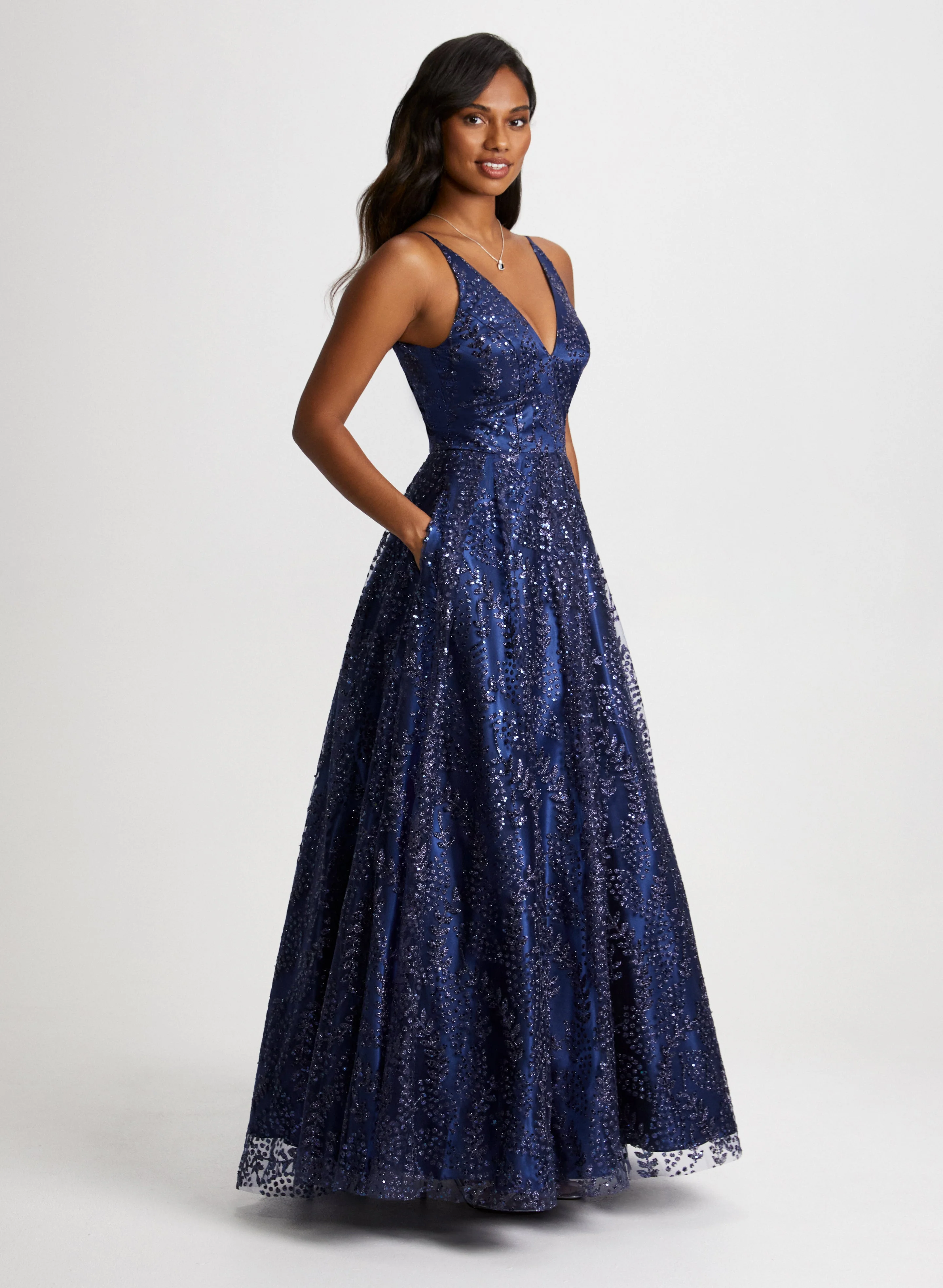 Glitter Mesh Dress - Image 2