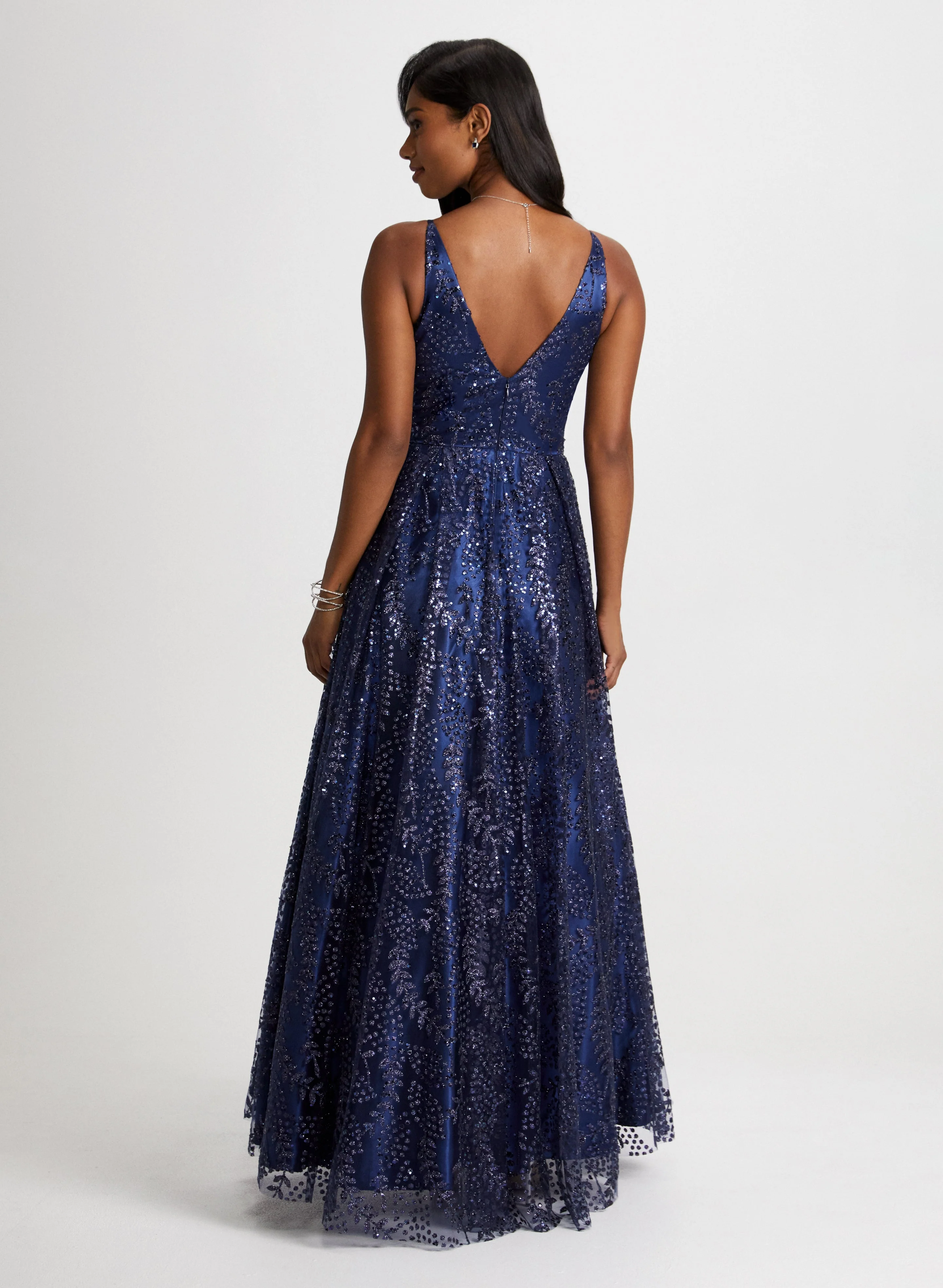 Glitter Mesh Dress - Image 3