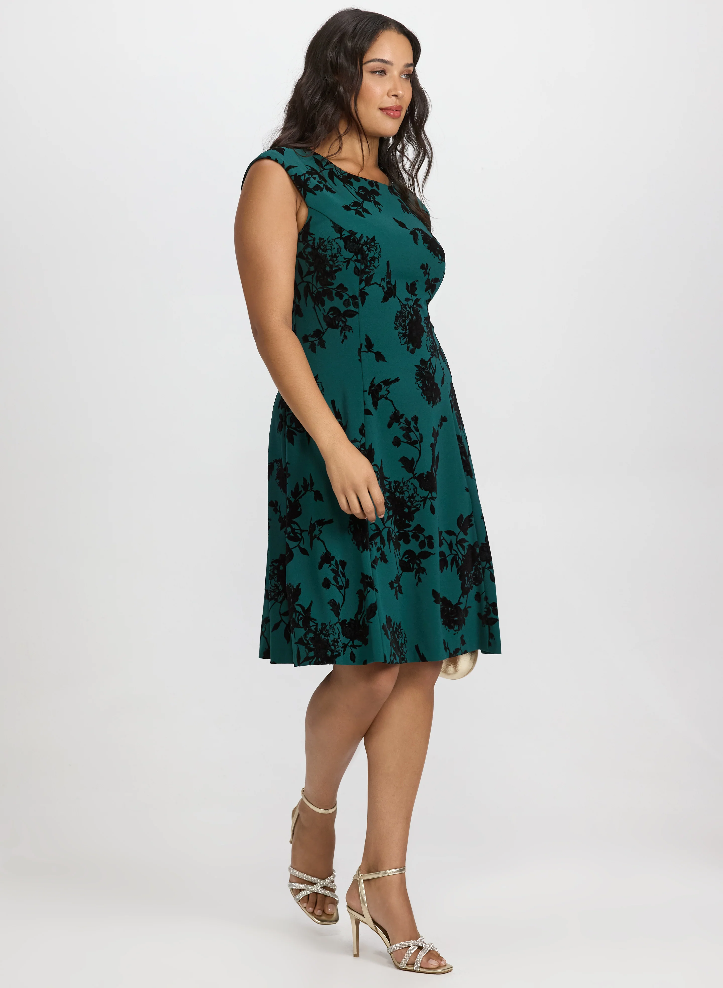 Floral Fit and Flare Dress - Image 2
