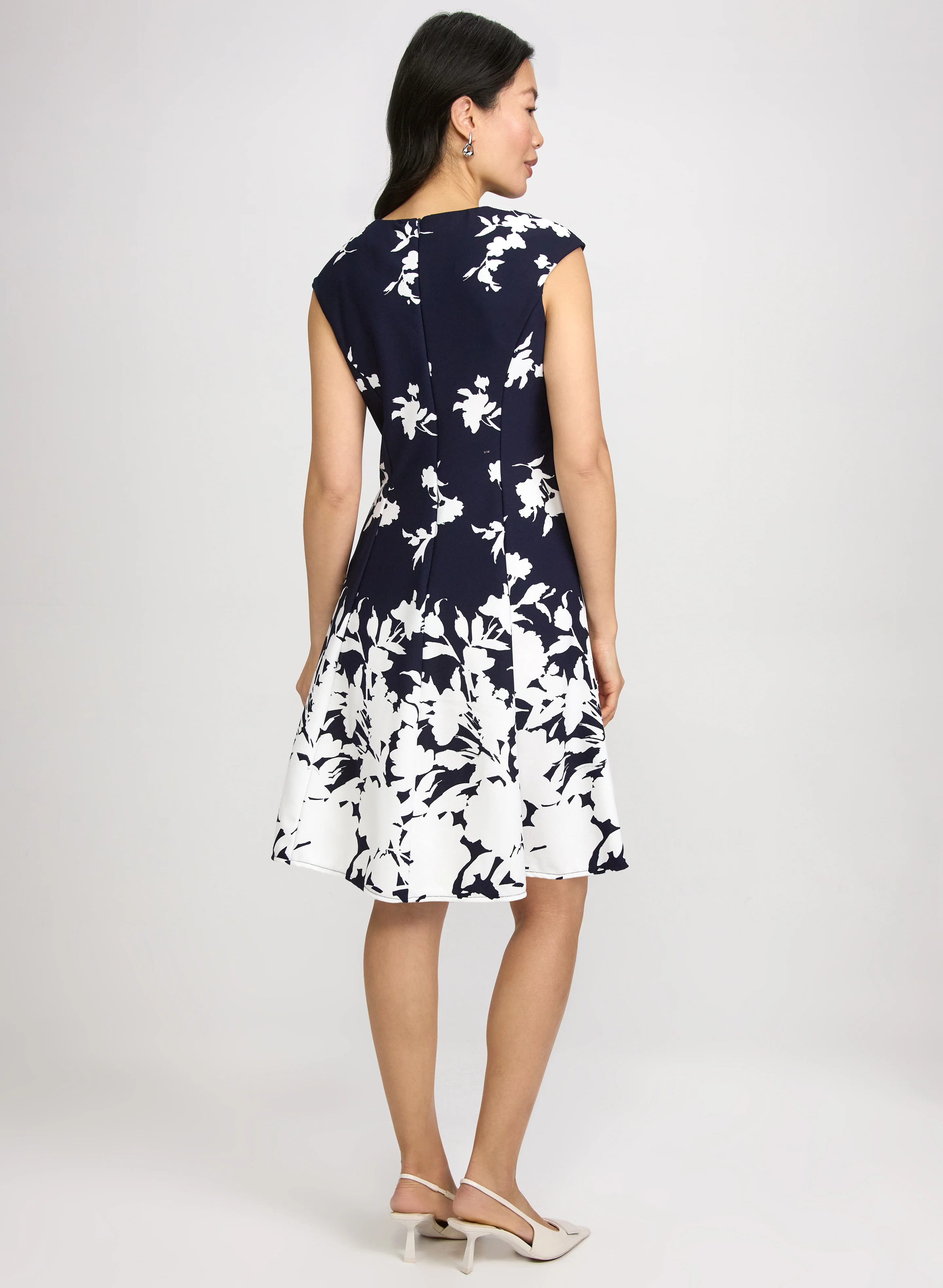 Floral Fit & Flare Dress - Image 4