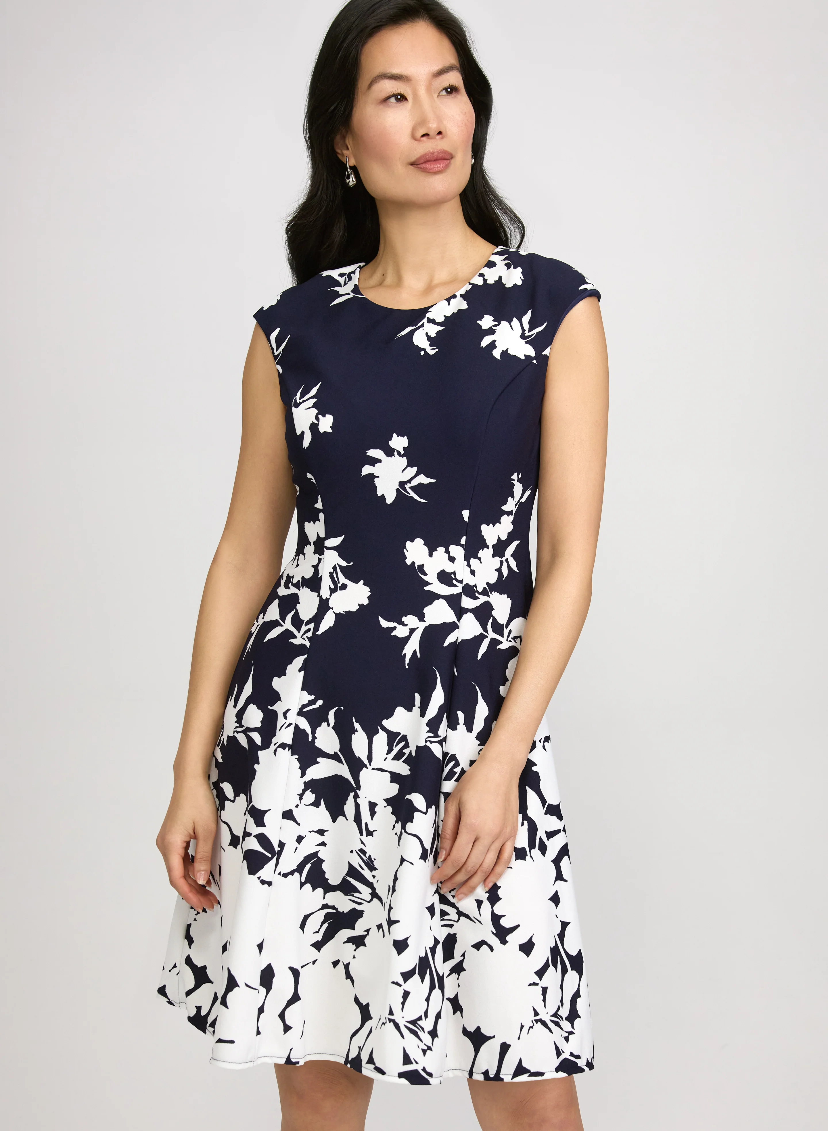 Floral Fit & Flare Dress - Image 7