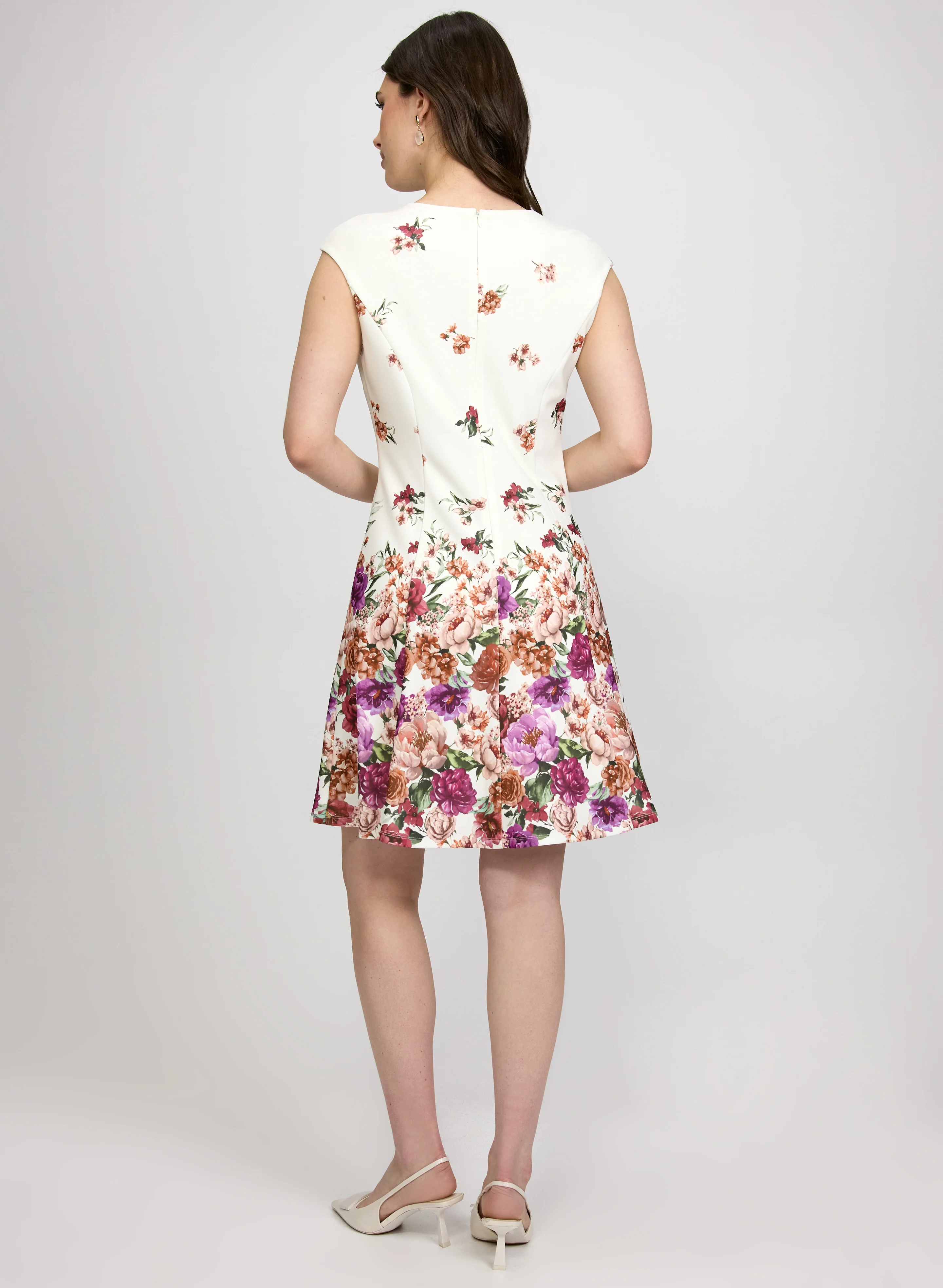 Floral Fit & Flare Dress - Image 2