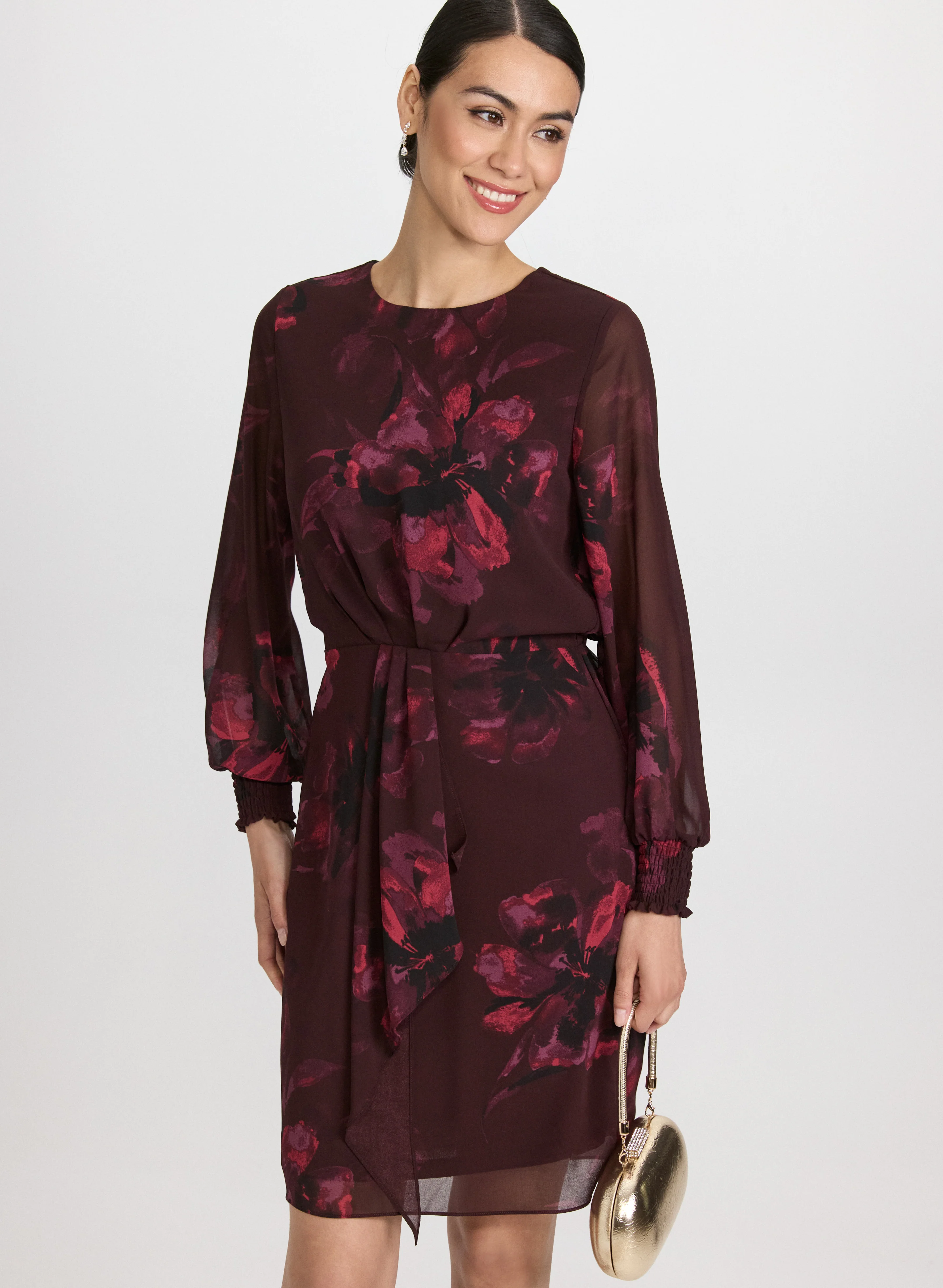 Floral Flounce Front Dress - Image 4