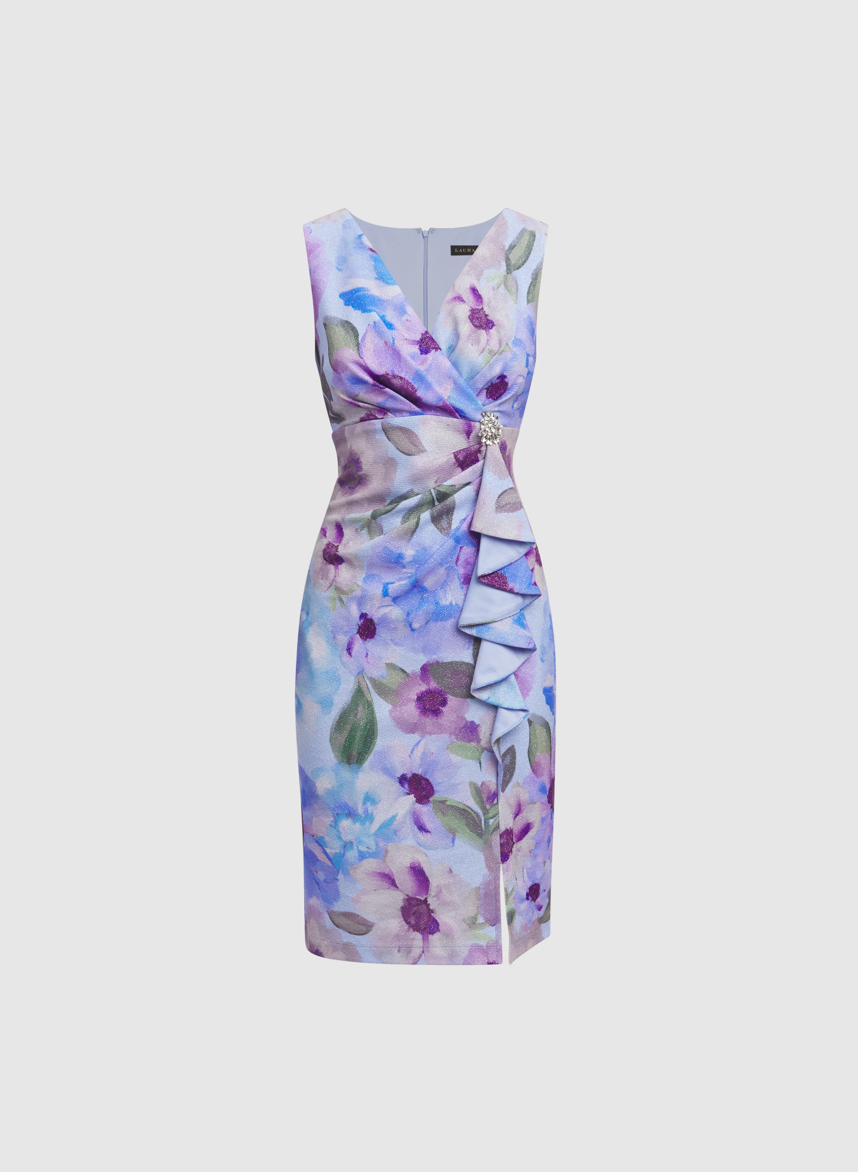 Floral Glitter Dress - Image 5