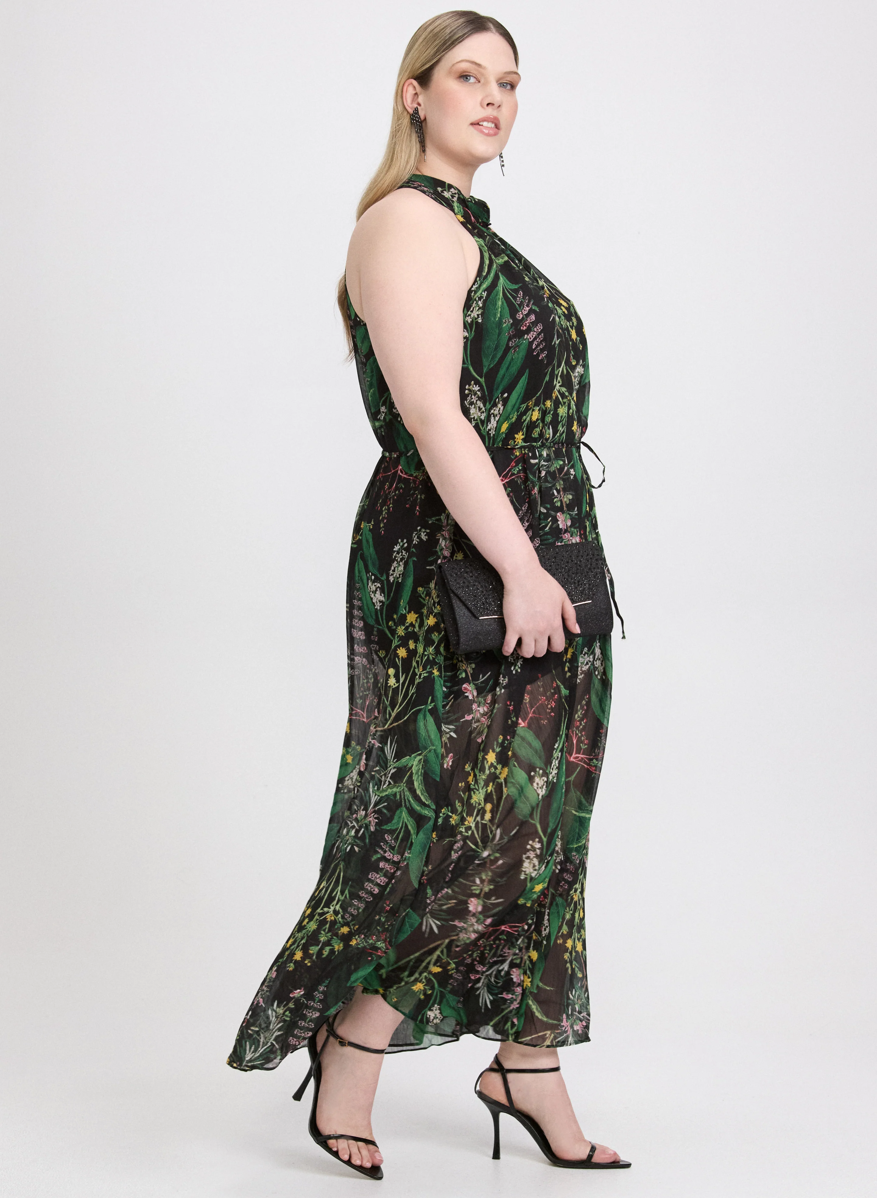 Floral Halter Jumpsuit - Image 2