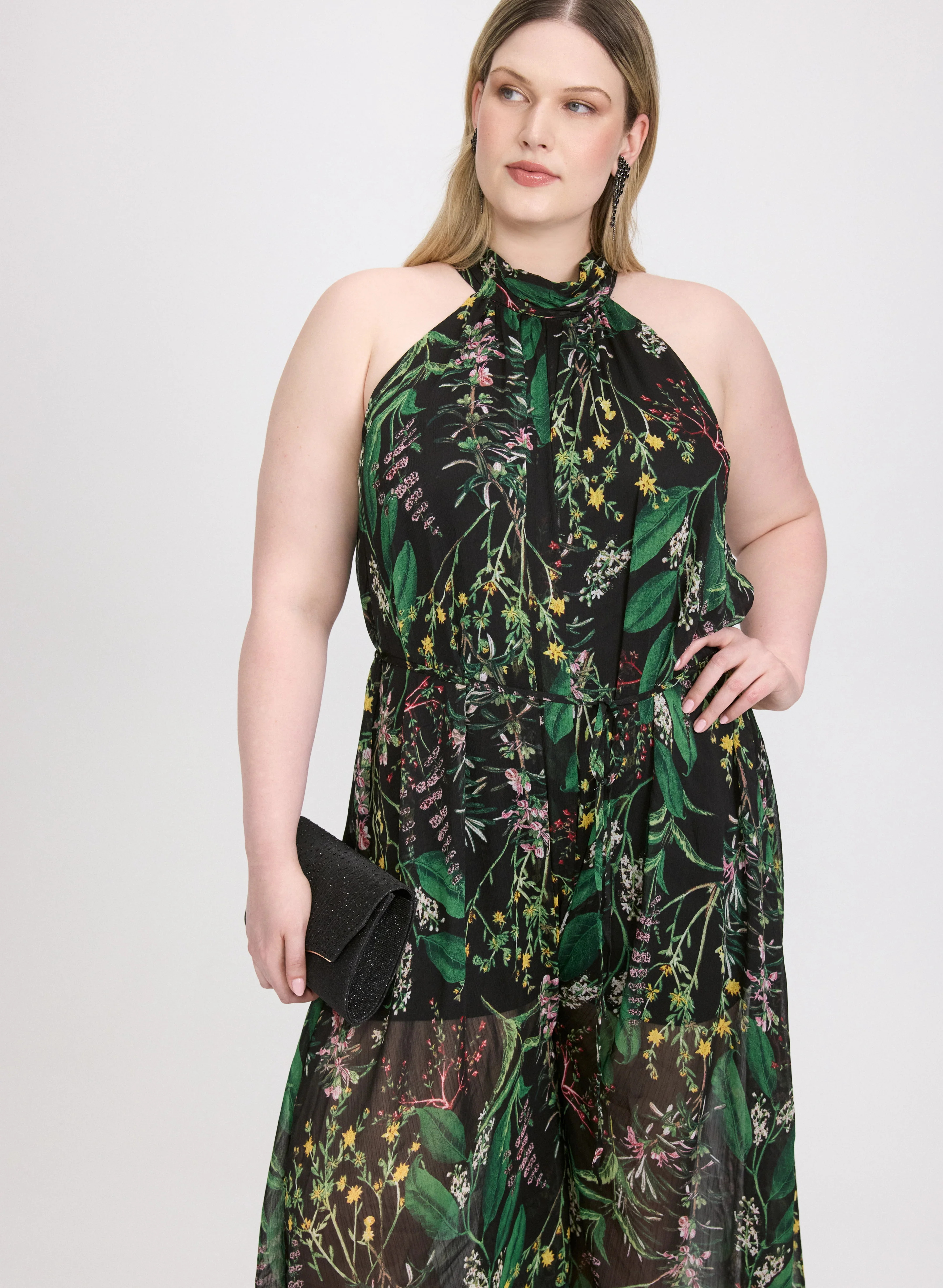Floral Halter Jumpsuit - Image 5