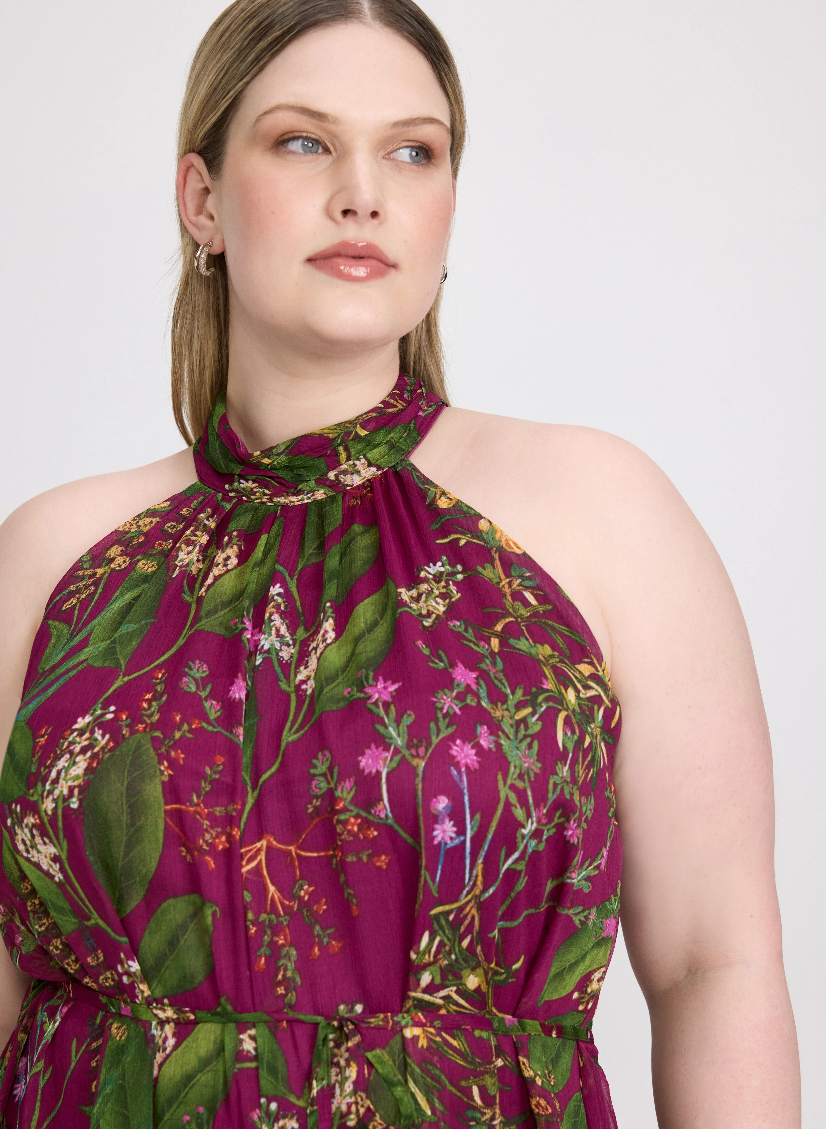 Floral Halter Jumpsuit - Image 3