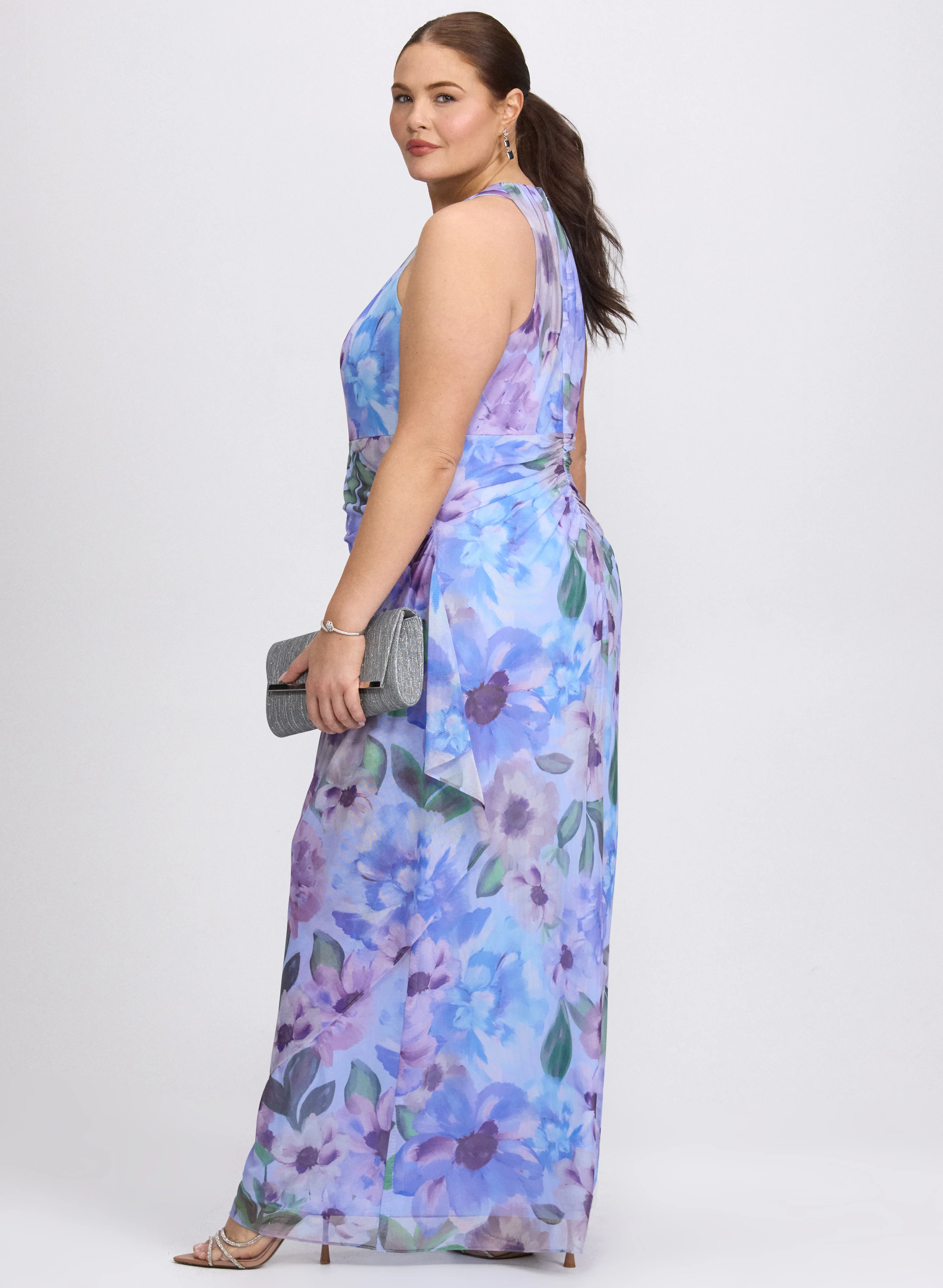 Floral Halter Dress - Image 4