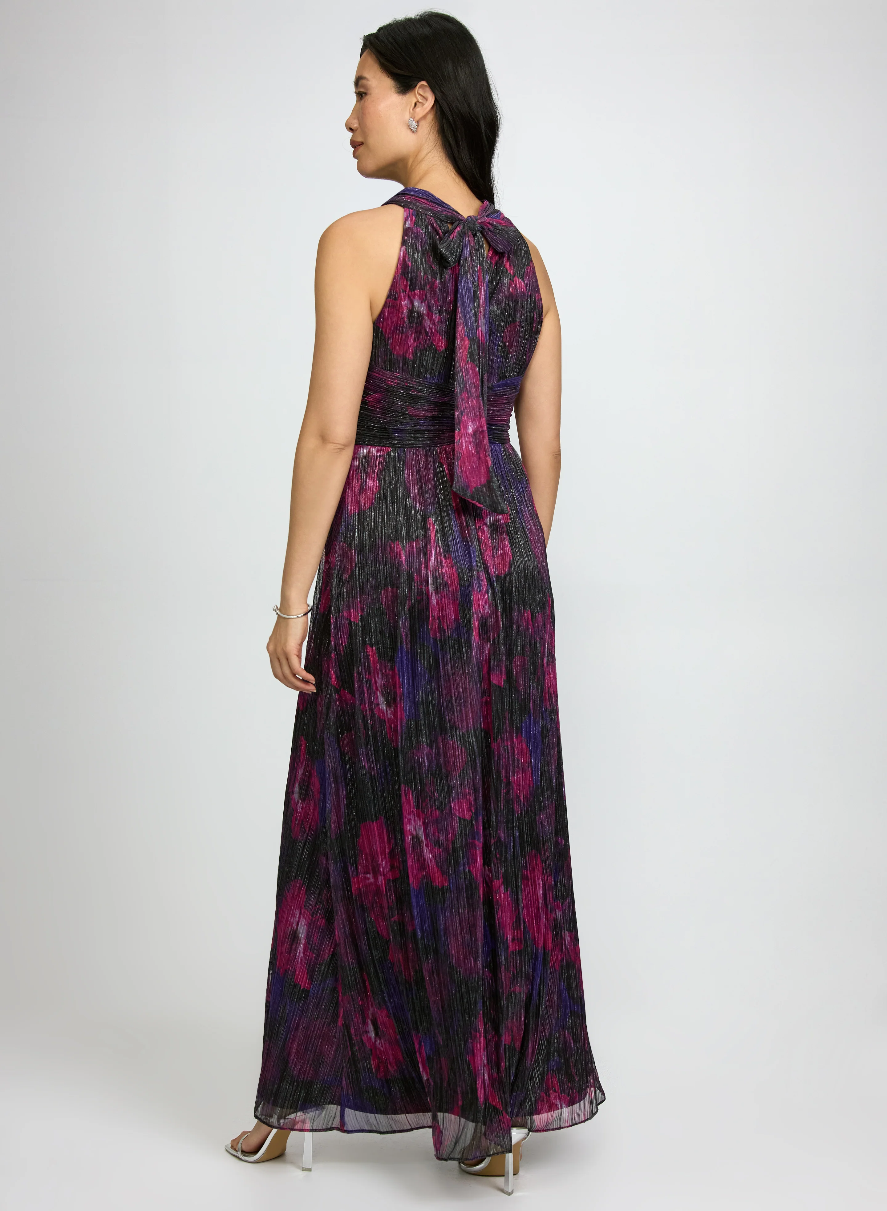 Floral Halter Neck Dress - Image 4