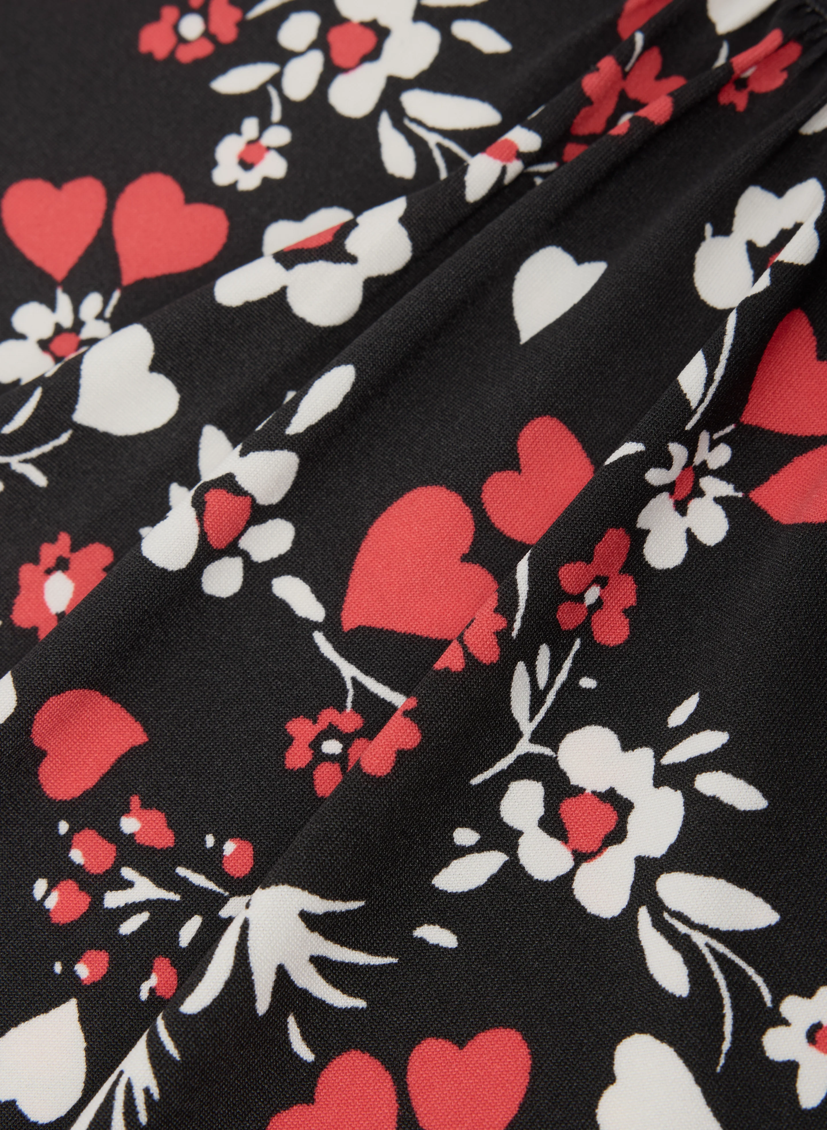 Floral & Heart Print Nightgown - Image 7