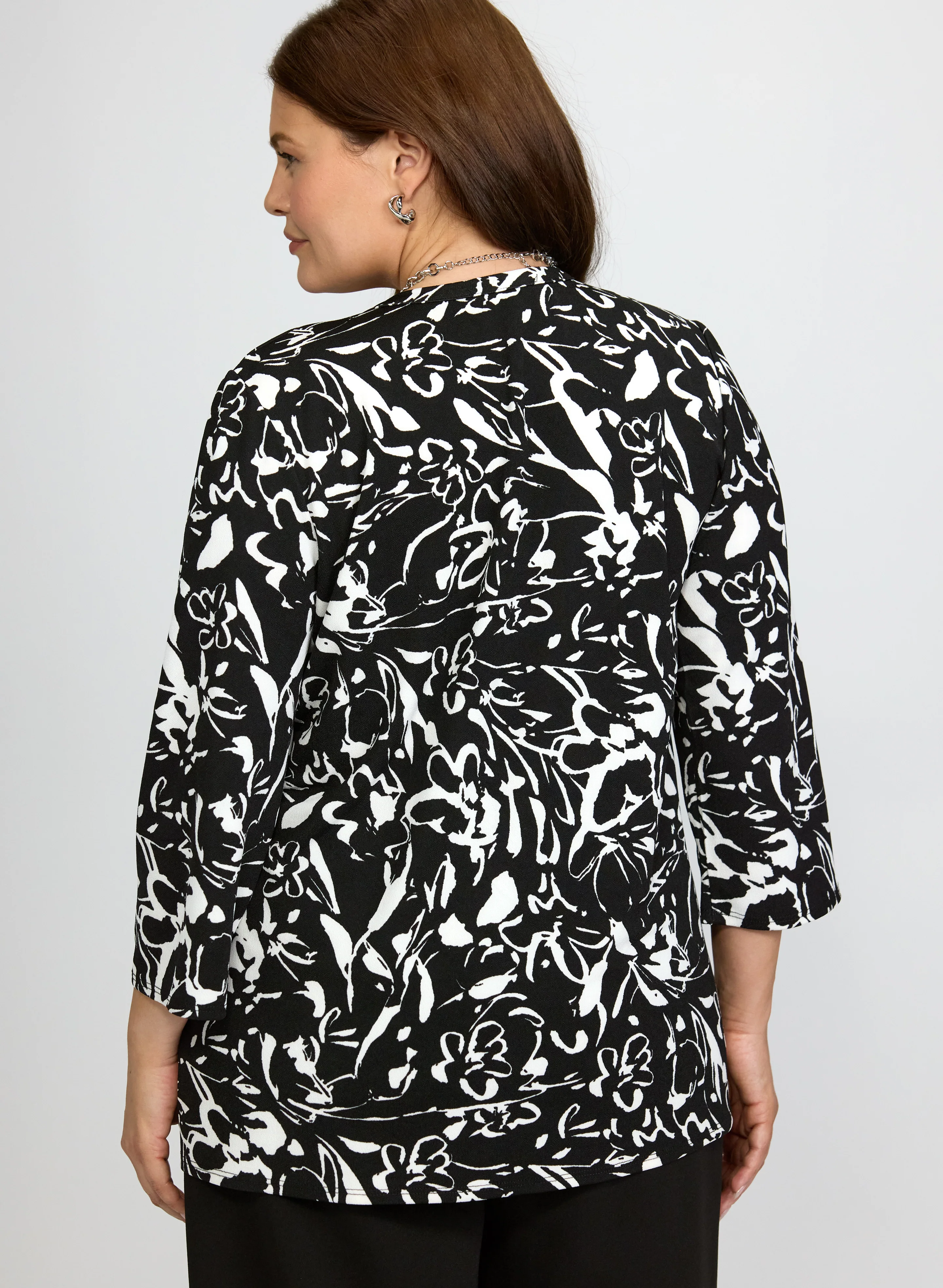 Floral Illusion Layered Top - Image 4