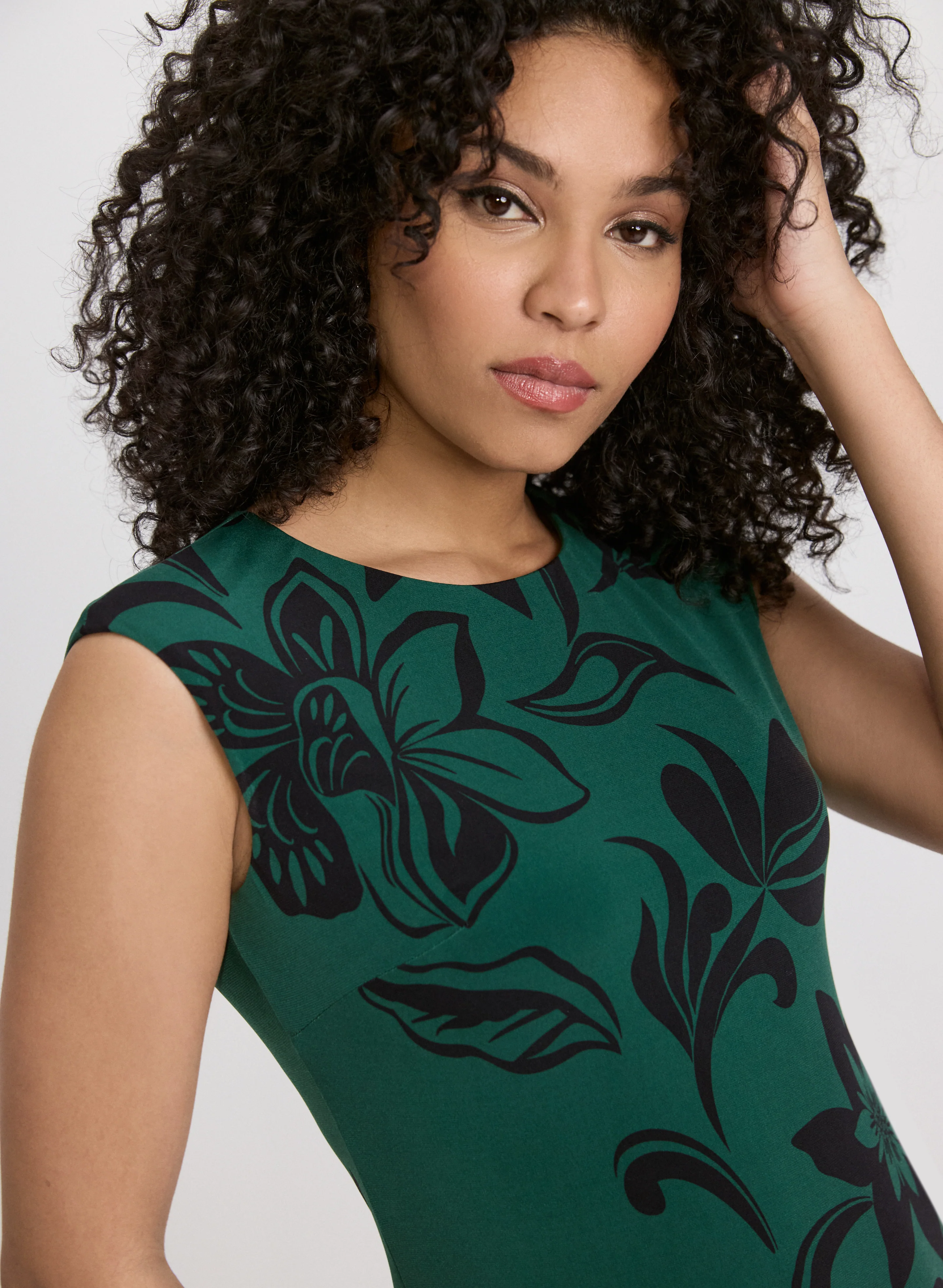 Floral Jersey Dress - Image 5